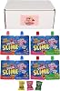 SECRET CANDY SHOP Face Twisters Sour Slime Liquid Gel Candy Variety Pack of 4 Flavors Cherry, Blue Raspberry, Strawberry, Green Apple 3 Free Warheads Candies 2 of Each