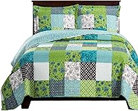 Vista 30 de Royal Tradition Ayat-Birds - Juego de edredón reversible tamaño King de 3 piezas (110 pulgadas de ancho x 96 pulgadas de largo) colcha ligera