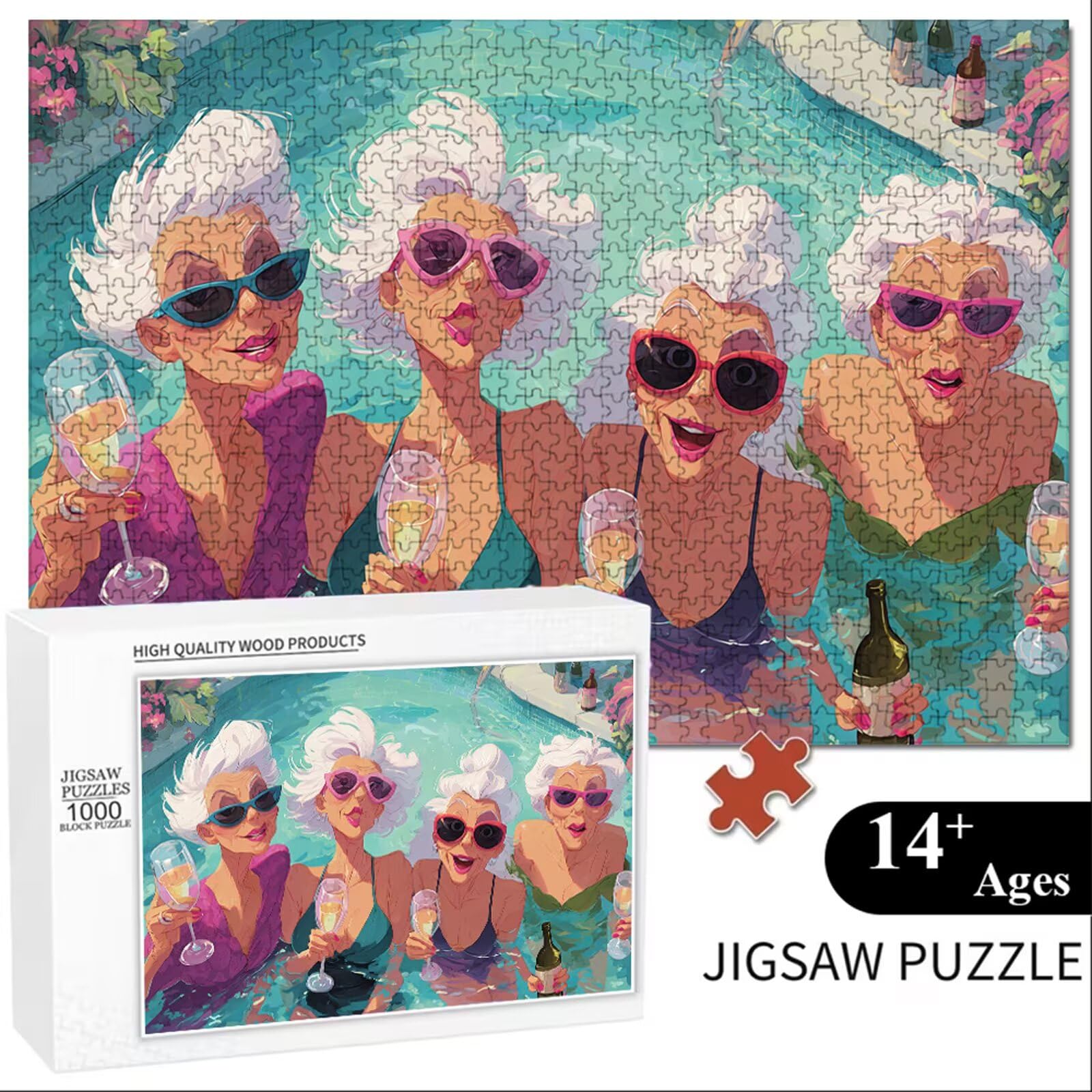 Puzzle 1200 Piezas Adultos Mujer & Espíritu, Rompecabezas con Letras Traseras y Póster, Pasatiempo Antiestrés, Decoración de Pared, Regalo Decorar Mujer Hombre 75 x 50 cm (14 Años +) P3#440