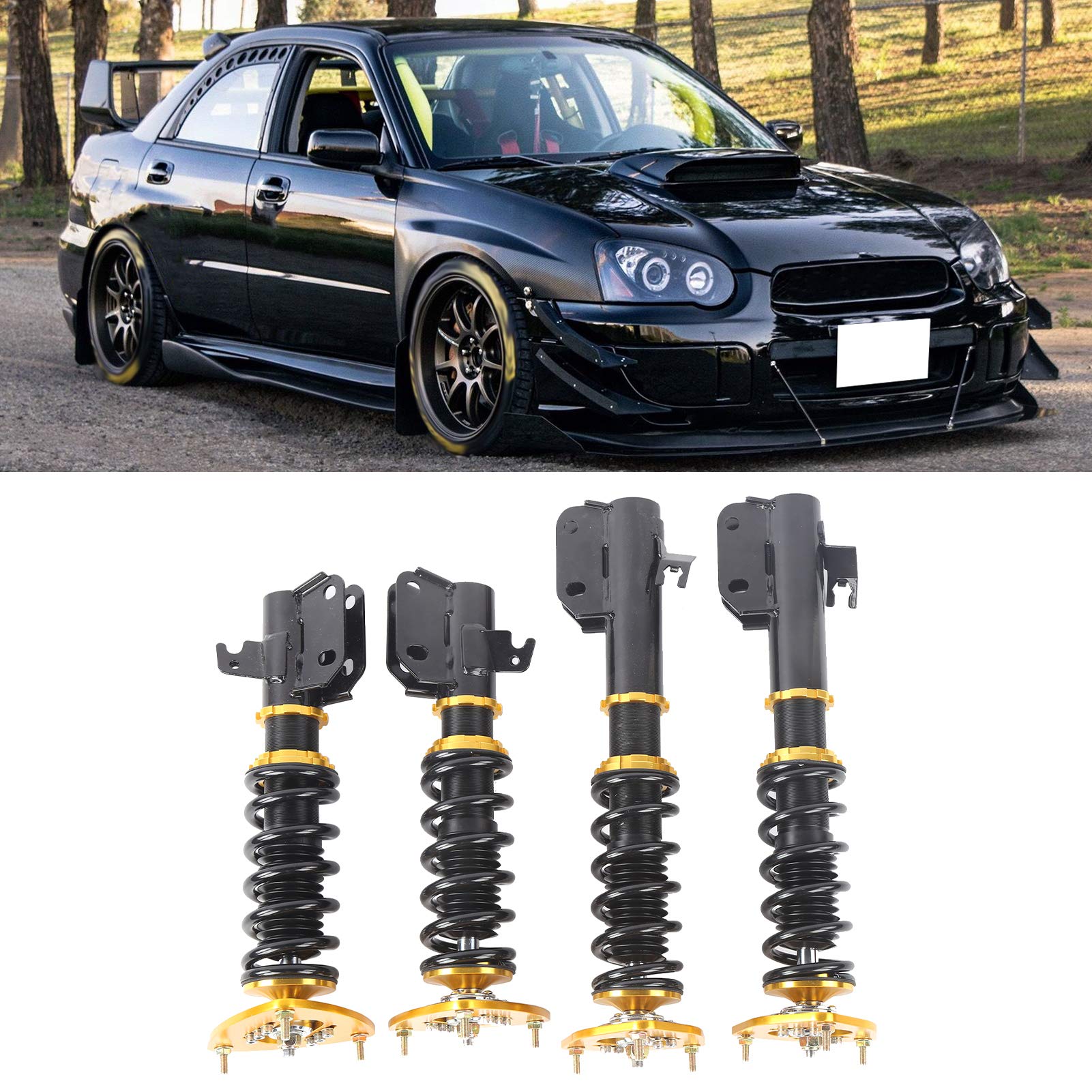 Amortyzatory Coilover z Regulowanym Amortyzatorem i Sprężynami o Dużej Wytrzymałości na Rozciąganie Oraz regulacją Wysokości, Odpowiednie na Każdy Tor, Drift codzienną jazdę