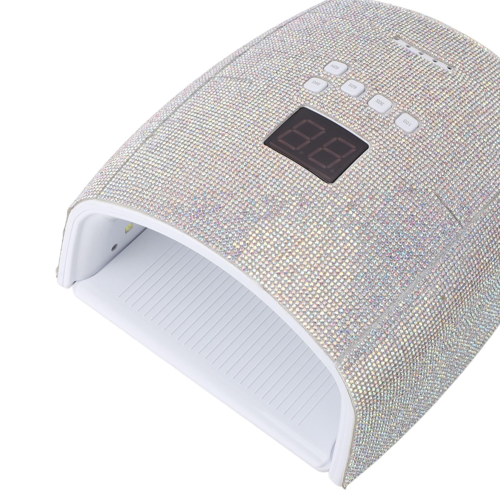 Ymiko Nail Lamp Rhinestones 33pcs Lamp Chips Gel Polish Light Dryer 15600mAh Nail Lamp (US Plug)