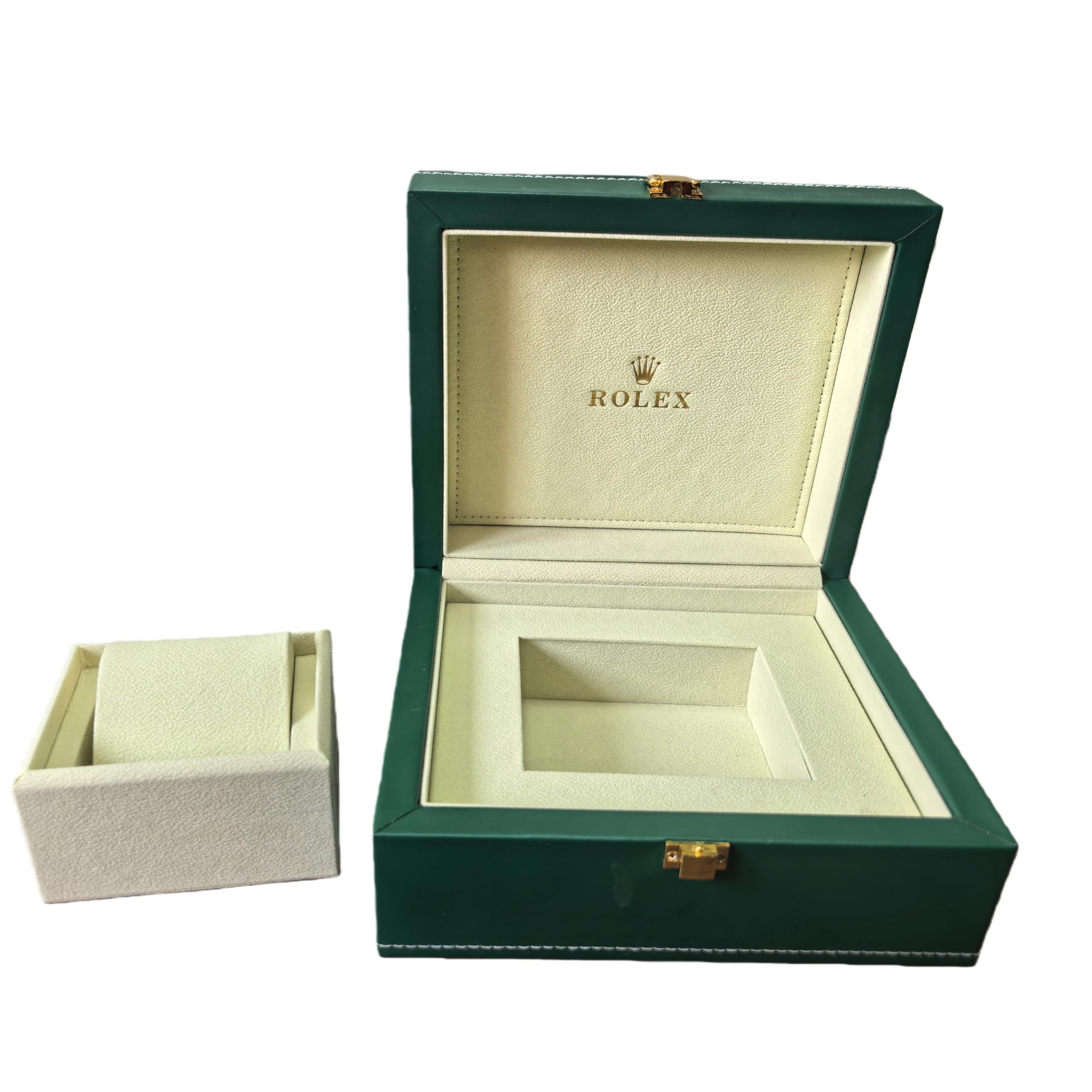 Scatola Espositiva Orologio Verde con Sacchetto Regalo Abbinato E Scatola Esterna Set per Rolex GMT-Master II