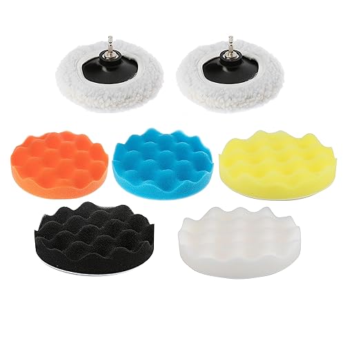 Miniatura 3 de NEIKO 00320A - Juego de 11 pulidor de cera y almohadillas de amortiguador, almohadillas pulidoras de 6 pulgadas, almohadilla de pulido automático,