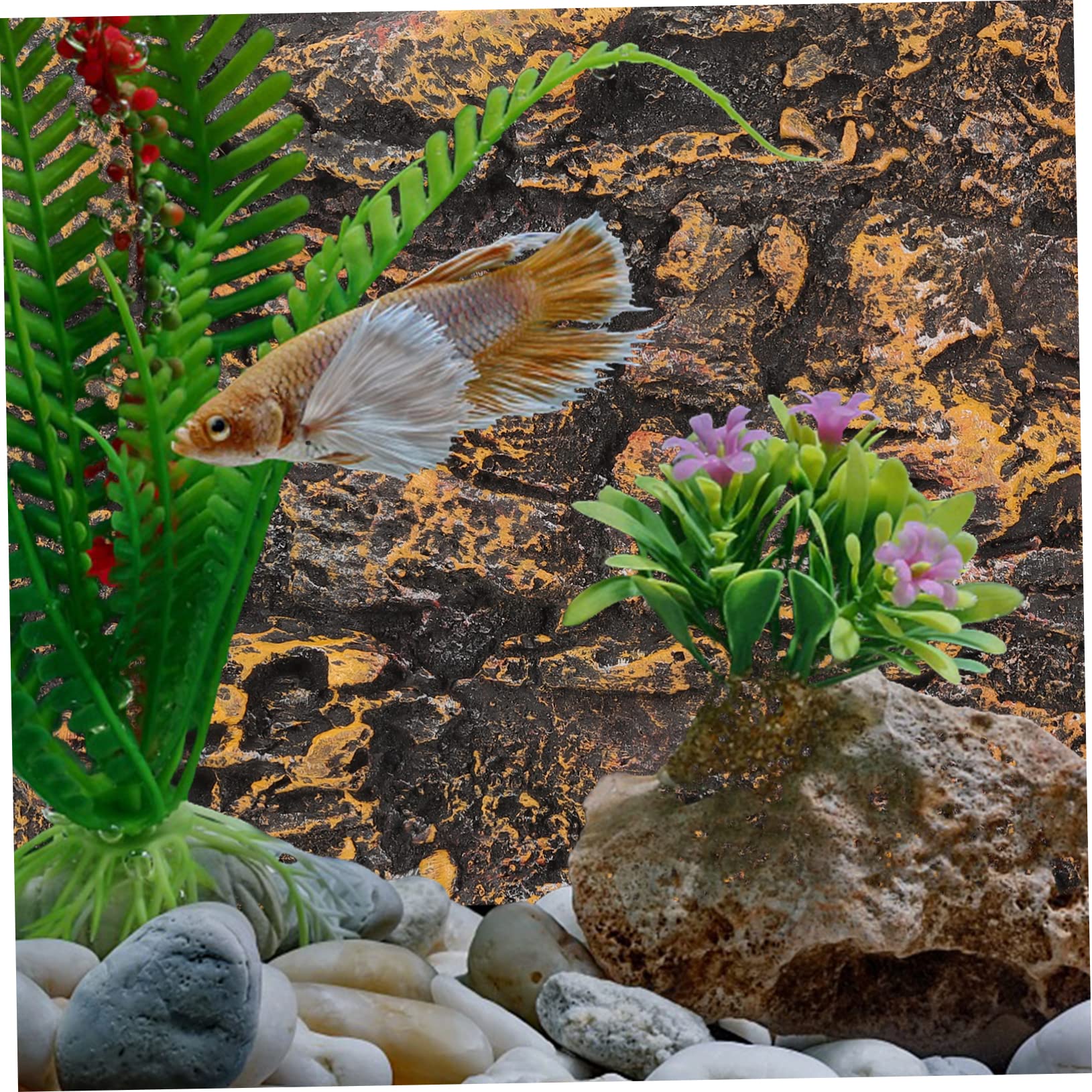 SOIMISS Tablero Decorativo De Roca De Acuario De Decoración para Peceras para Tanque De Reptiles