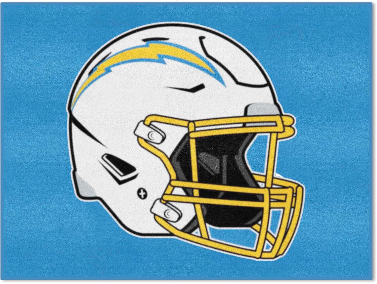 FANMATS 5846 NFL - Los Angeles Chargers All-Star Mat | Blue | 33.75"x42.5" | Chargers Helmet Logo