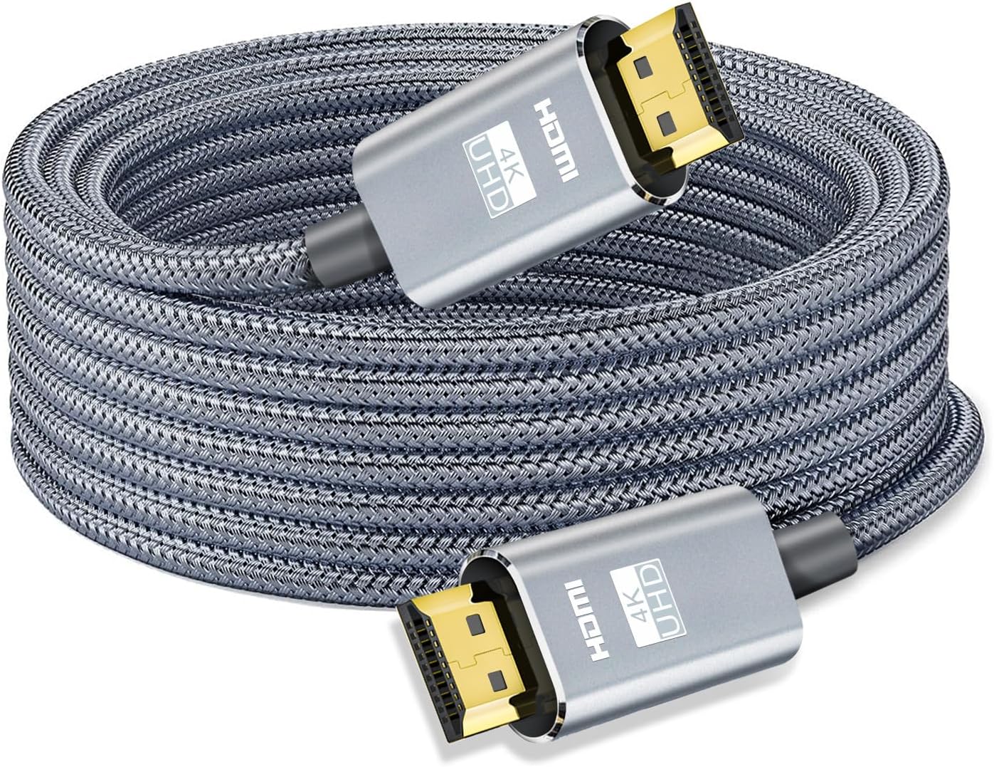 LEADSTAR HDMI Cable 4K 50 ft / 15M, Long High Speed HDMI 2.0 Cord Braided | Ultra HD, 1080p, ARC, 3D, HDCP 2.2 | for Xbox, PS5, TV, Laptop, Monitor