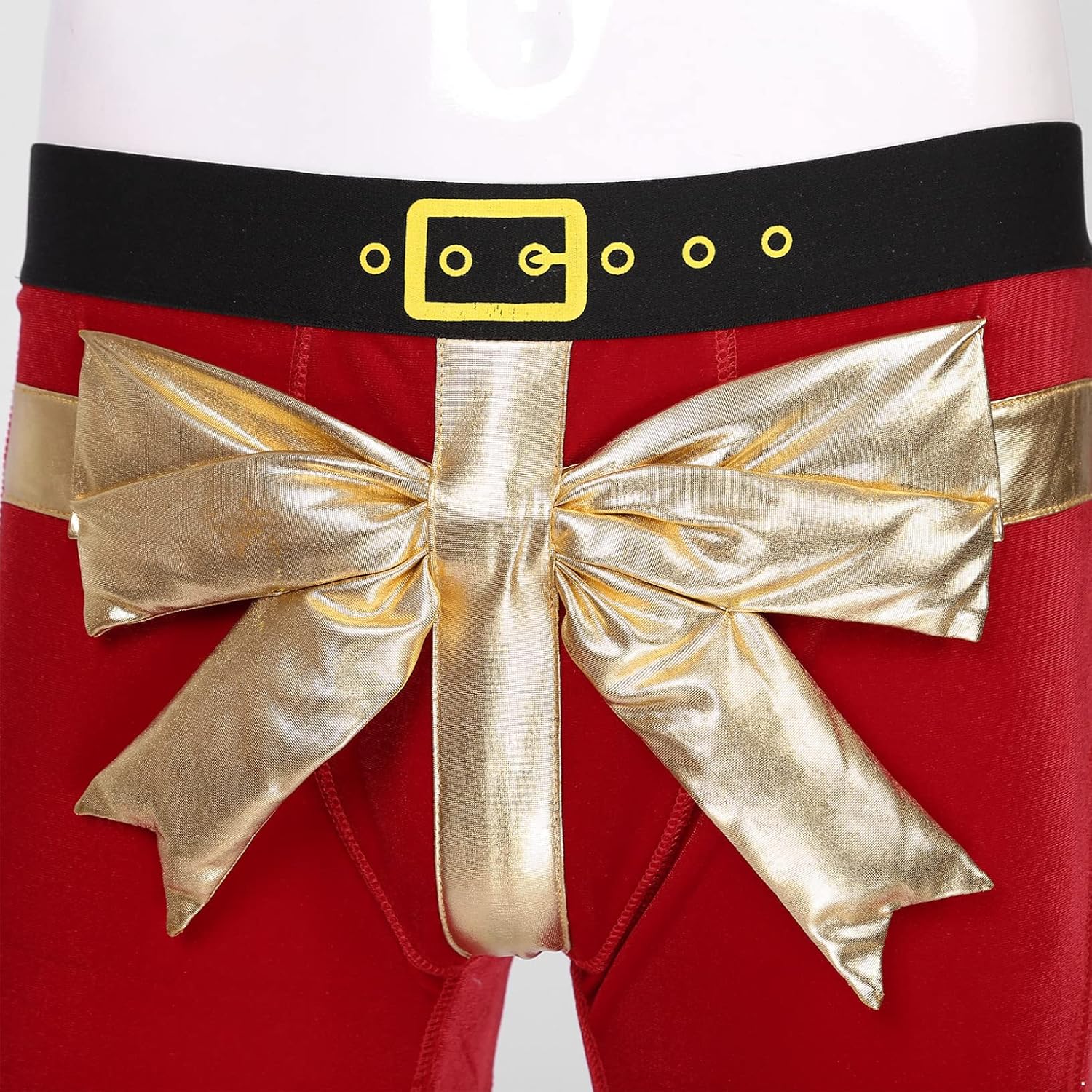 ACSUSS Mens Red Santa Christmas Costume Fancy Dress Cosplay Boxer Shorts