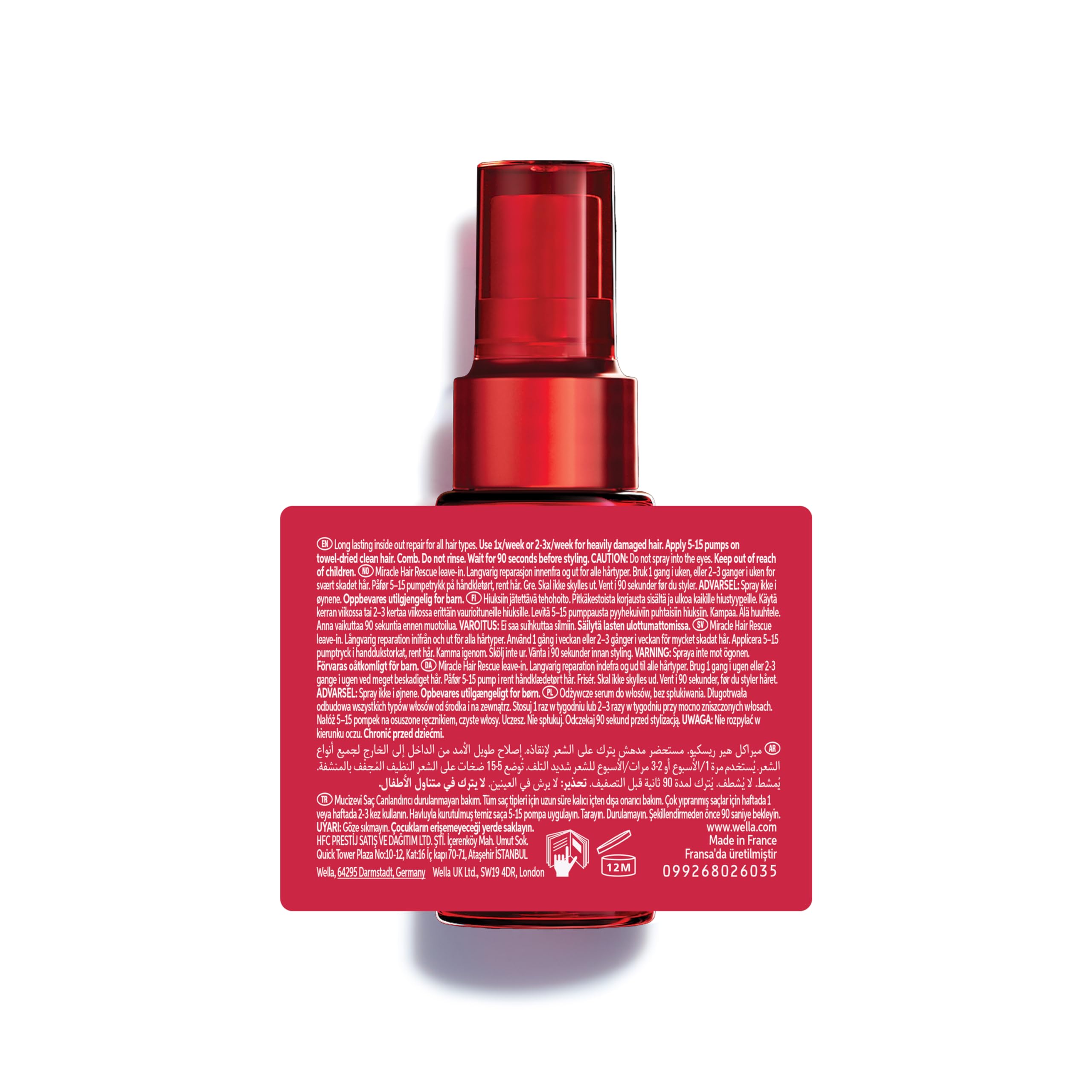 Wella Professionals ULTIMATE REPAIR Miracle Hair Rescue - Tratamiento Capilar Sin Aclarado para Cabello Dañado - Apto para Todo Tipo de Cabello