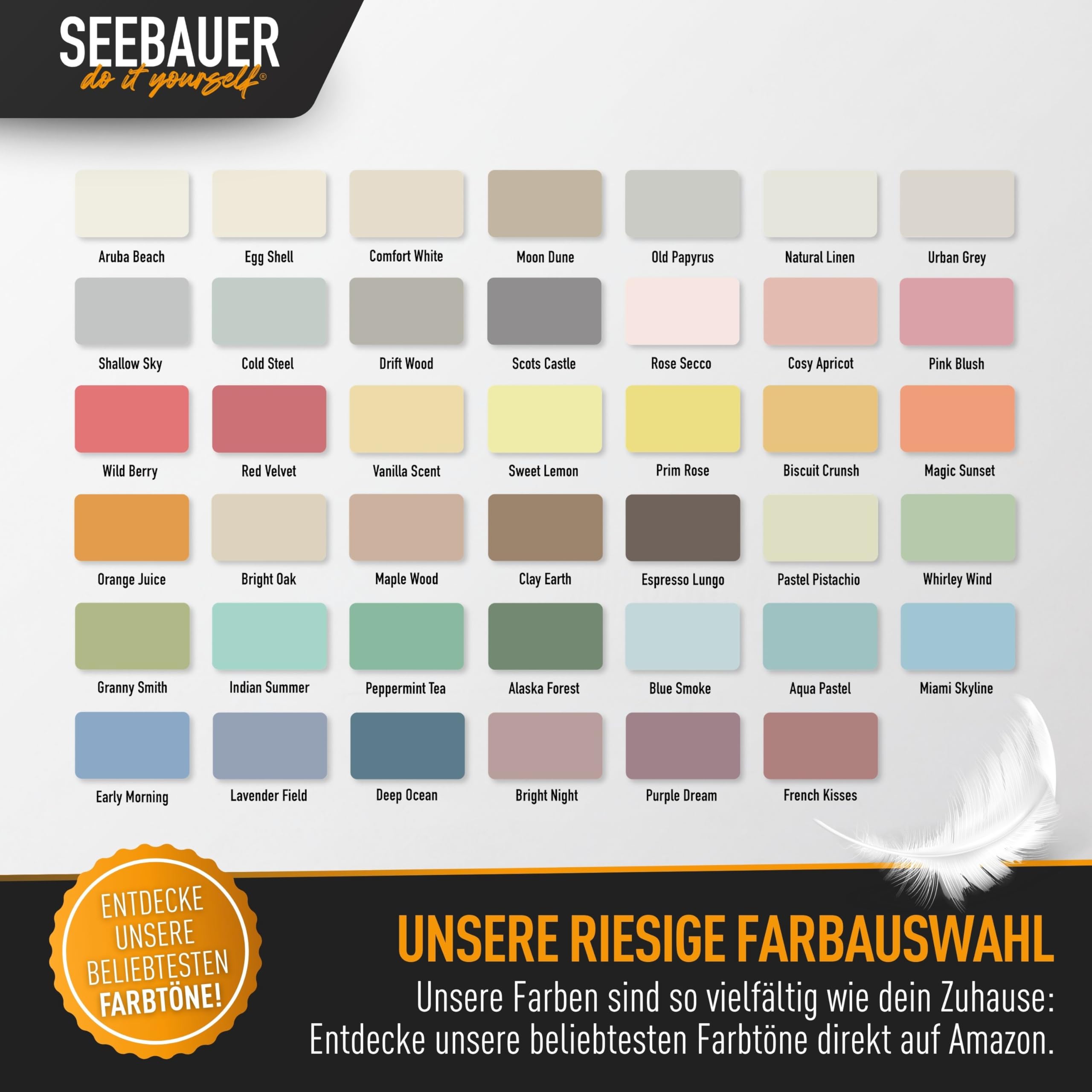Pastellfarbe PASTELLA Pink 2,5L (Pink Blush) Edelmatte Wandfarbe Rosa - Innenfarbe sehr hohe Deckkraft - Matt, Abwaschbar und Tropffrei