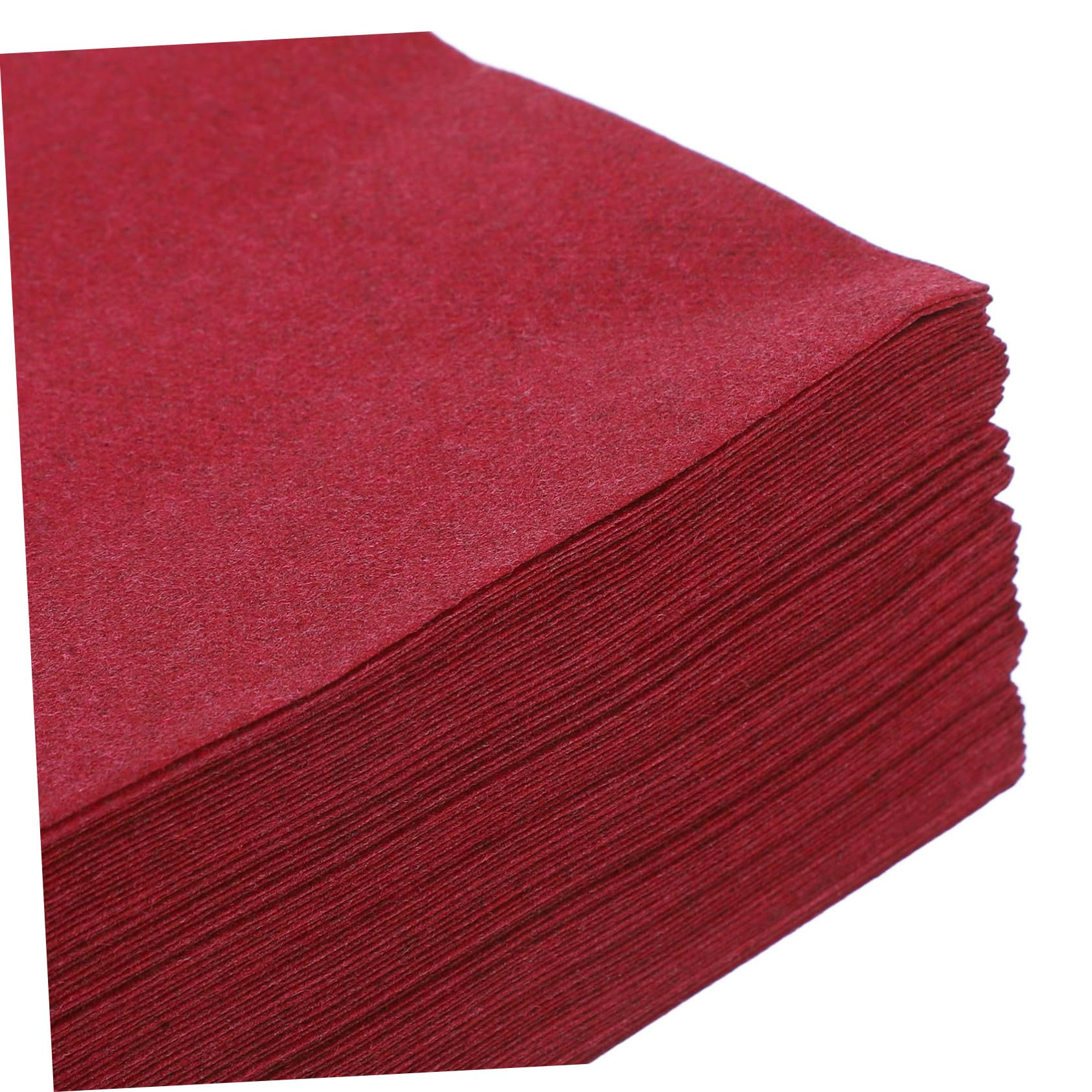 KOMBIUDA Tovaglioli in Morbidi e Assorbenti 50 Usa di Getta Pezzi Legno Pasta Natale Riciclabili di Color Rosso Scuro per Cucina da Pranzo