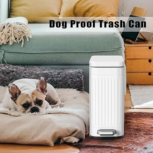 Tacho de Basura TrashAid 10L Acero Inoxidable Blanco Cierre Suave miniatura 7