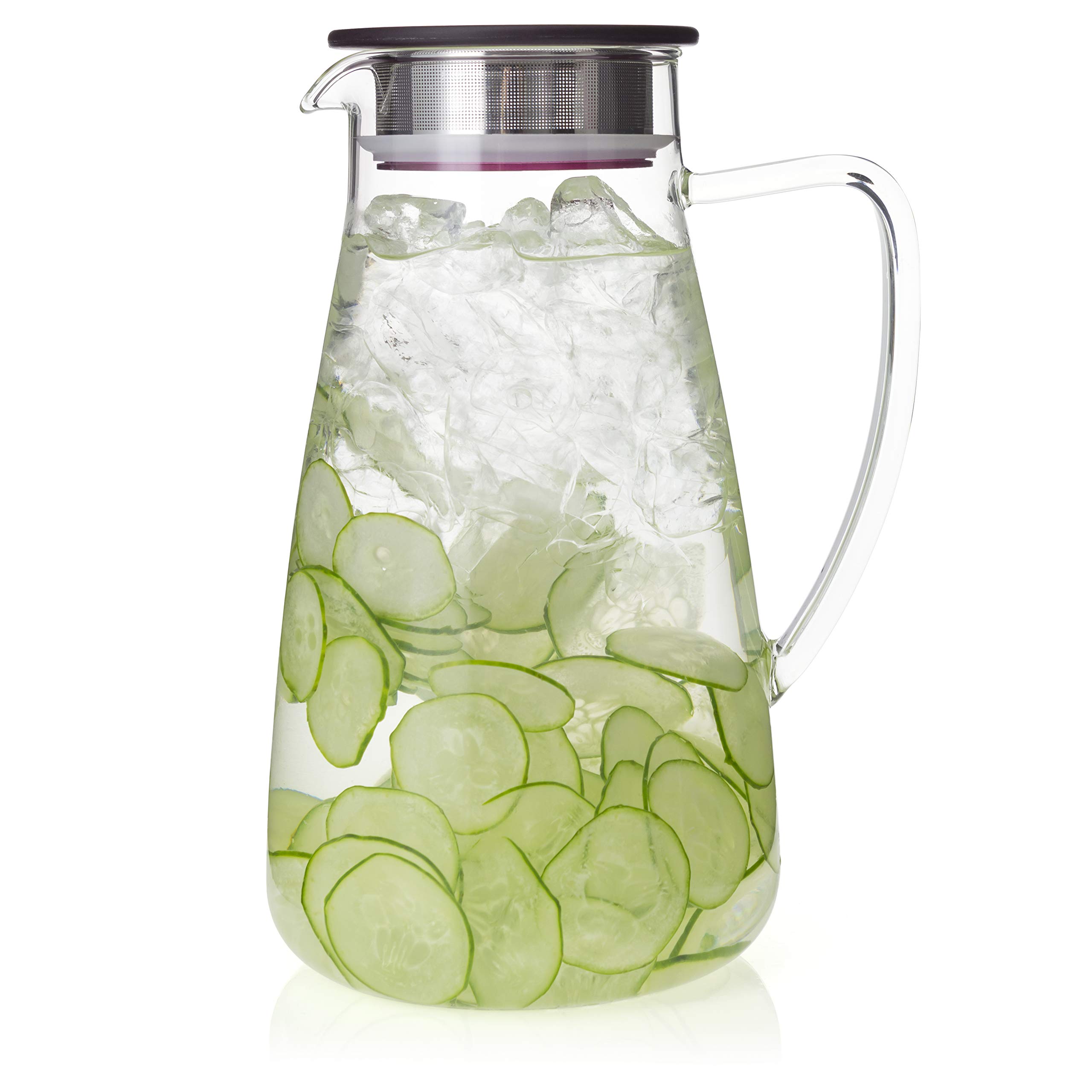 ForLife 838-a-crb Bouteille pichet Thé glacé, verre, Canneberge
