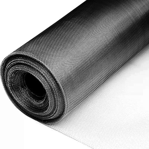 fowong Malla de alambre tejida de acero inoxidable 304, rollo de malla de ventilación tejida de 47 x 10 pies, malla flexible de 20 x 22 pulgadas