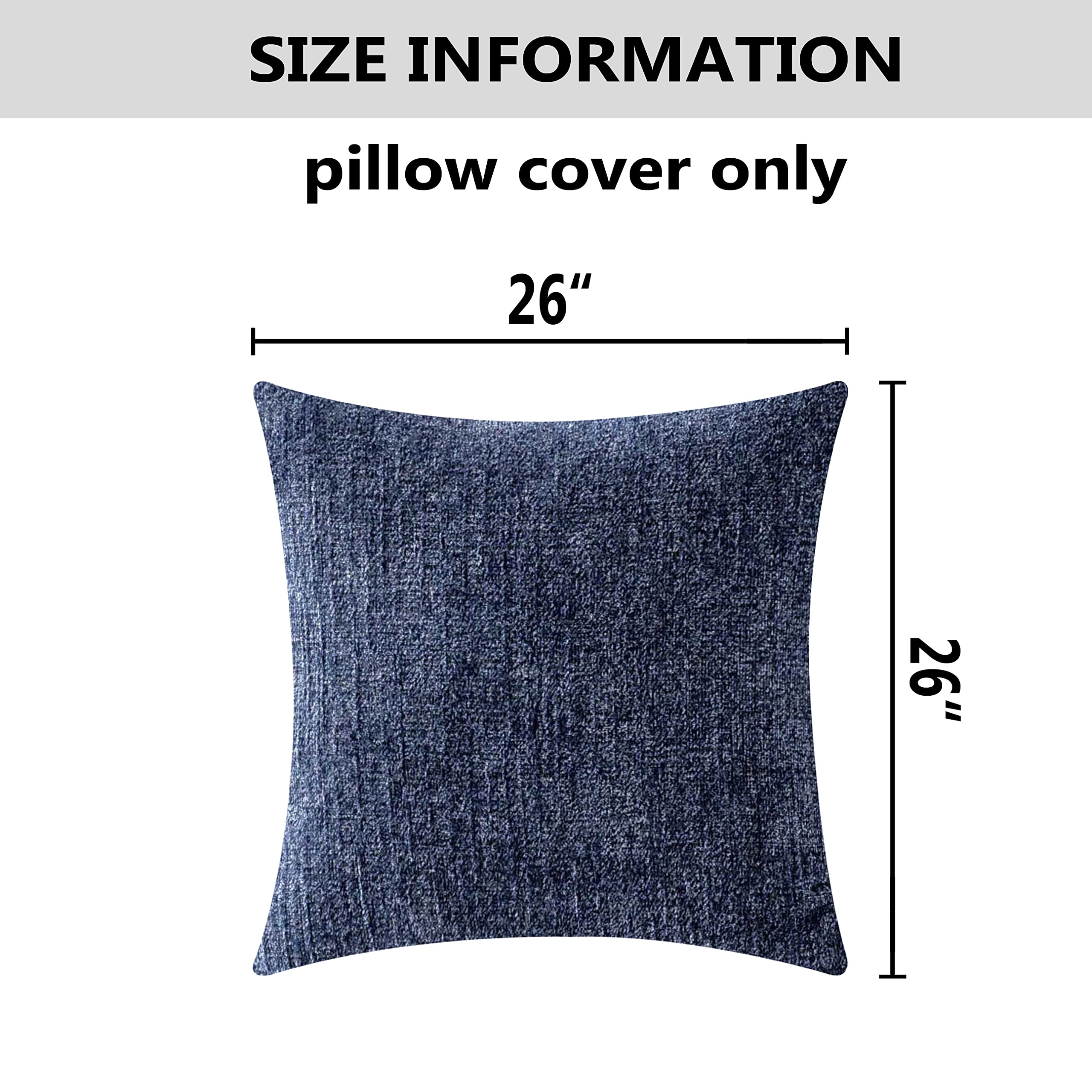 Amazon.com: Home Brilliant Navy Throw Pillows Covers for Living