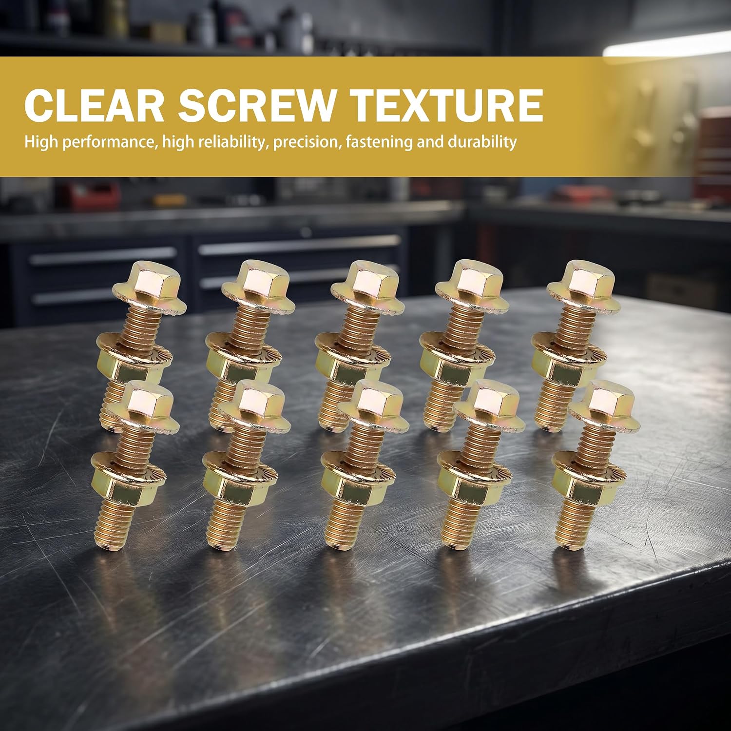 10PCS Exhaust Manifold Bolts for Most Cars Modification Retainer