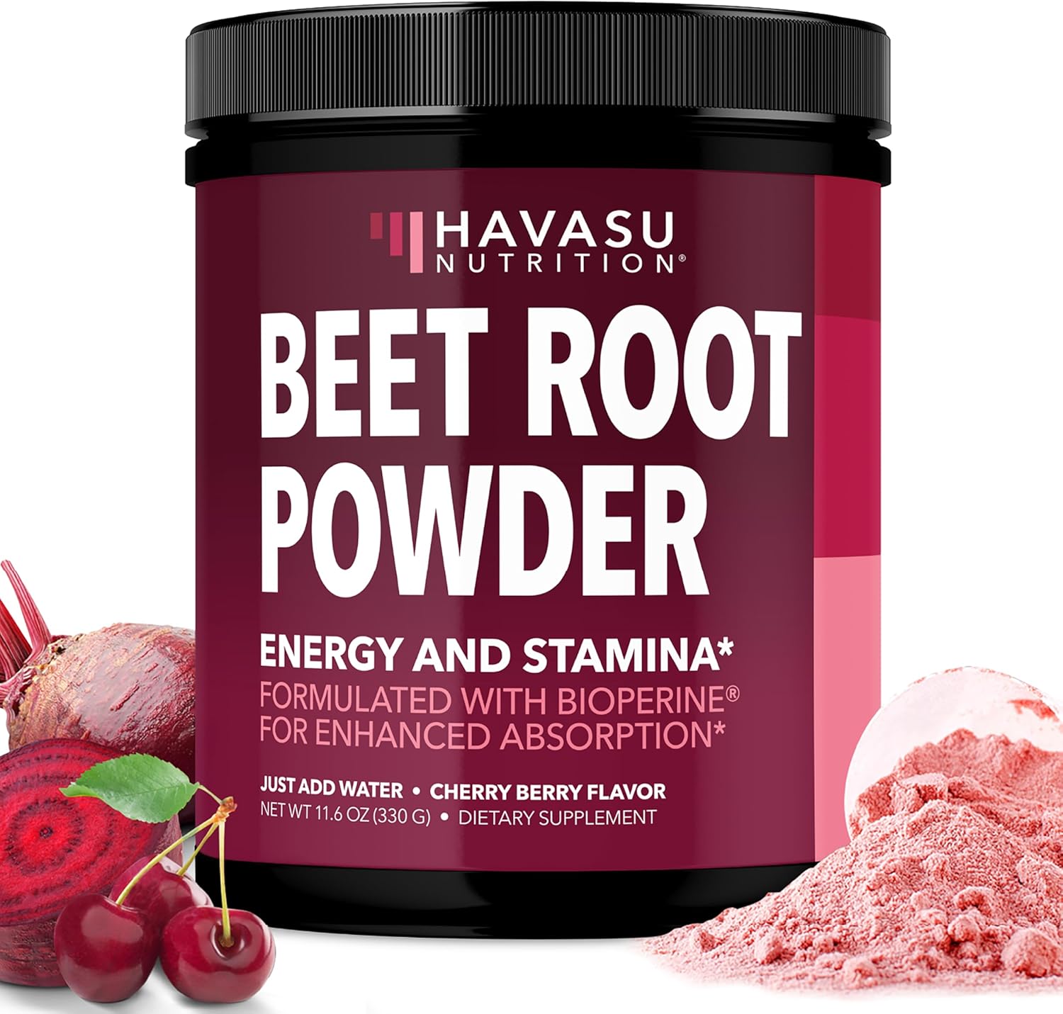 Organic Beet Root Powder with Vitamin B12 & Coryceps – Nitric Oxide Supplement – Beetroot Powder for Energy & Post Workout Recovery – Mix with Water or Smoothies, Cherry Berry Flavor – 30 Servings Organic Beet Root Powder with Vitamin B12 & Coryceps – Nitric Oxide Supplement – Beetroot Powder for Energy & Post Workout Recovery – Mix with Water or Smoothies, Cherry Berry Flavor – 30 Servings
