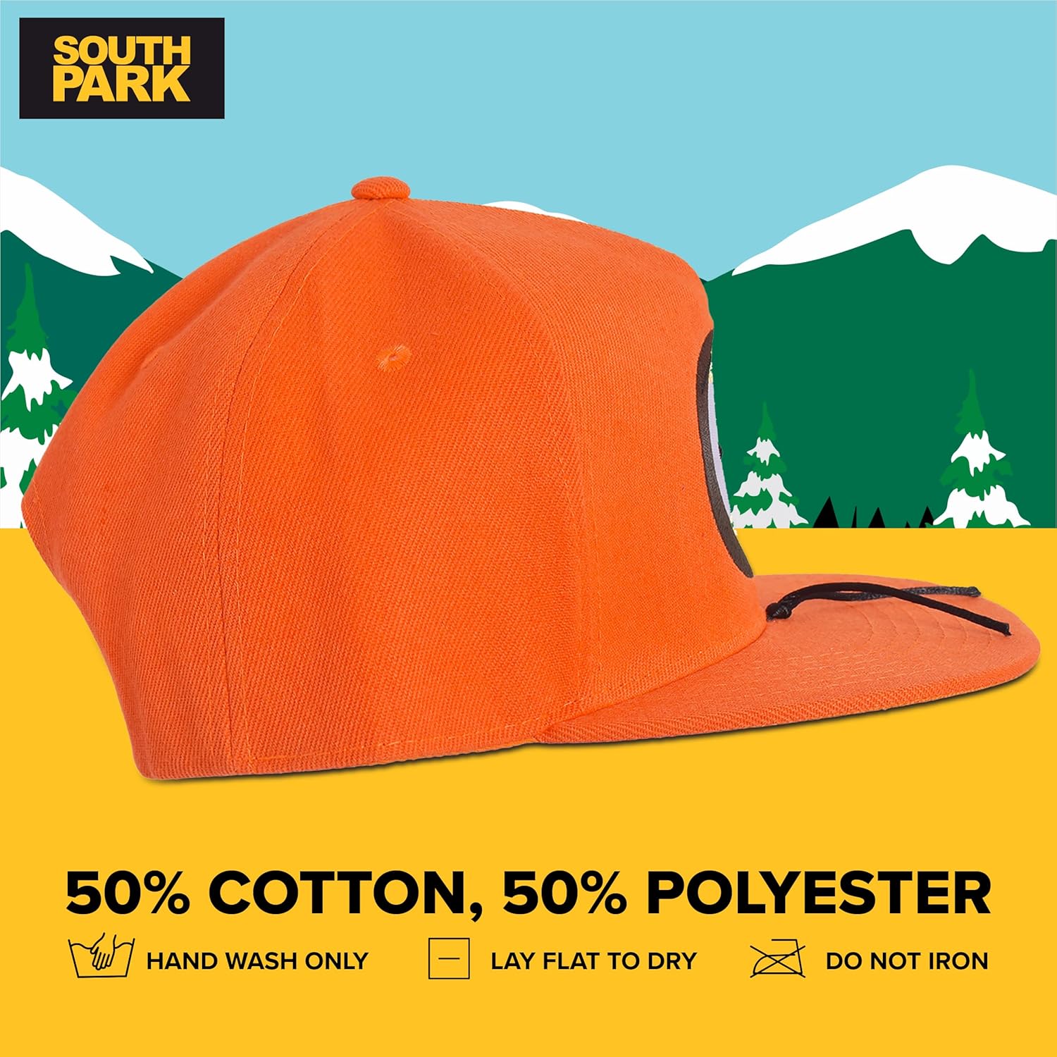 Concept One Unisex-Adult South Park Baseball Cap, Adjustable Snapback Baseball Hat with Flat Brim - Image 6