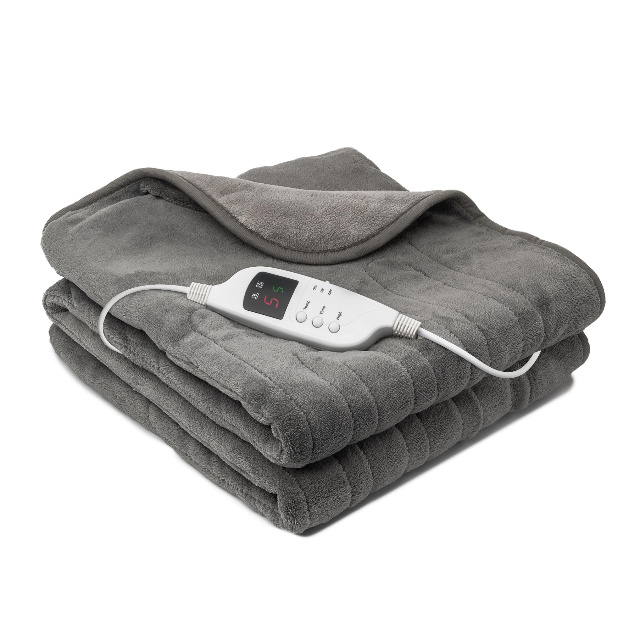 Daewoo Electricals  Grey Heated Two Tone Over Throw Blanket 160X120cm in Size 160X120 CM, Sports Direct