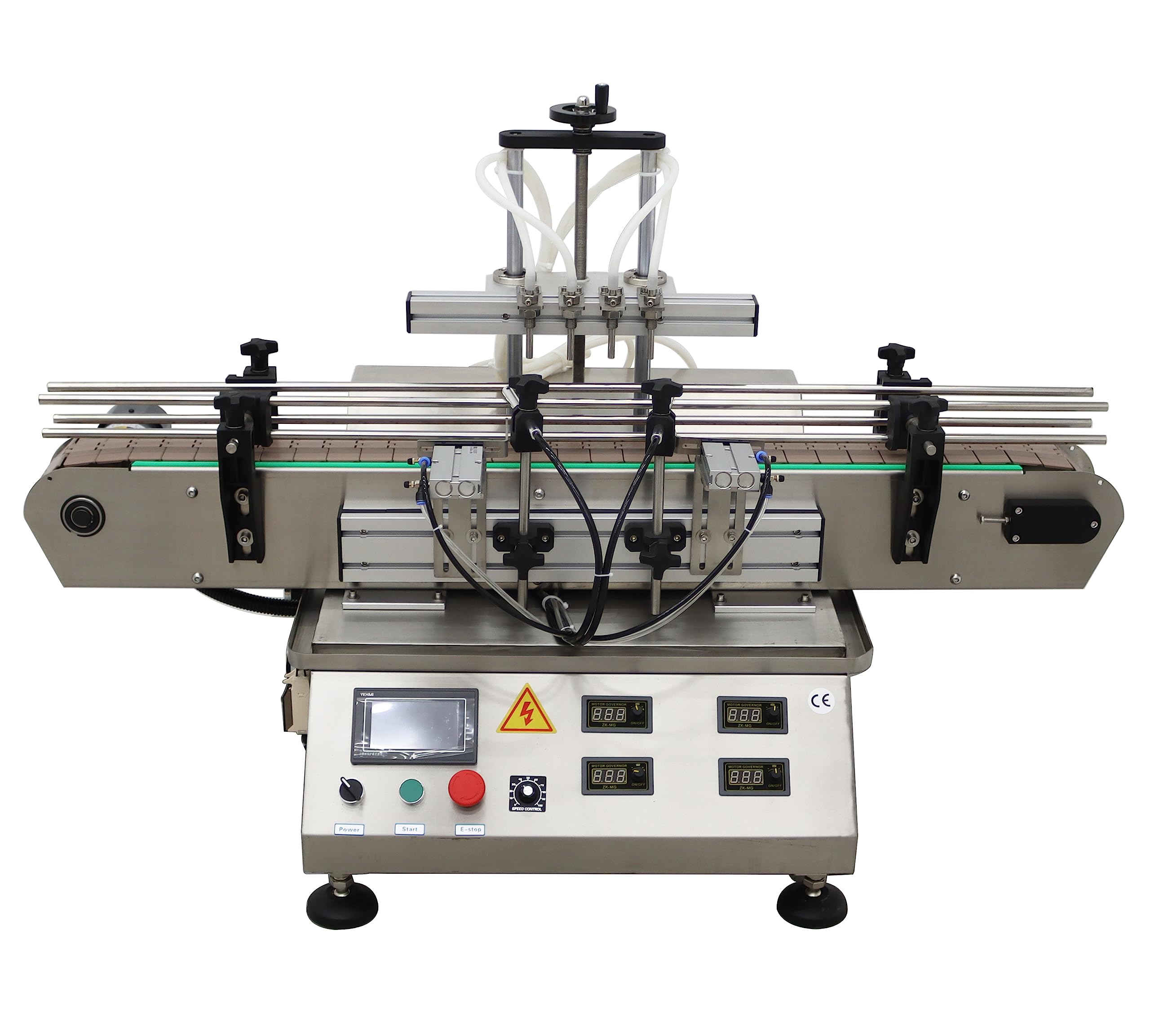 PreAsion Automatic Liquid Filling Machine 5-1000ml with 4 Heads 8mm Nozzle Electric Pneumatic Magnetic Pump Filling for Beverages Milk Cosmetics