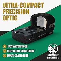 Vista 5 de ADE Advanced Optics NUWA PRO RD3-021 Mira de Punto Verde – Óptica Reflex de Movimiento Despierto para Canik TP9 Elite SC, Mete SFT, Mete MC9, Sig