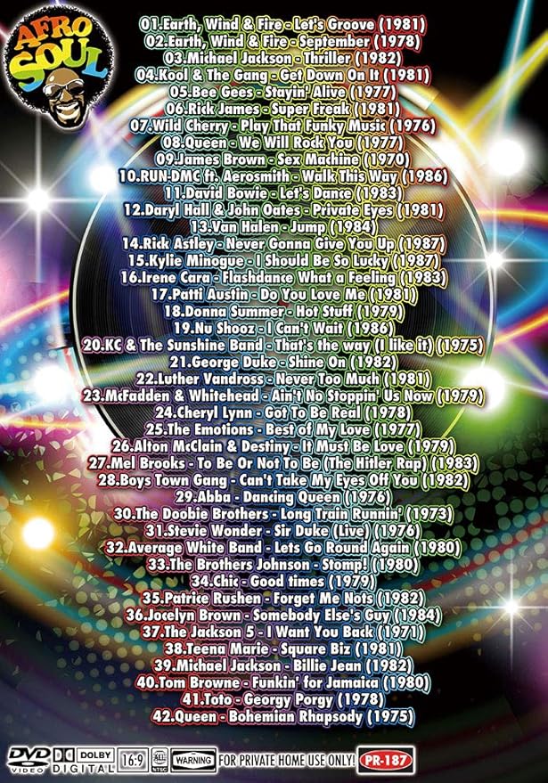 Amazon Co Jp 洋楽dvd Pvベスト 70年代 80年代 ディスコ名作大全集 Disco Party 70 S 80 S Fever Afro Soul パーティーフォーエバー 超バブリー Dvd ブルーレイ