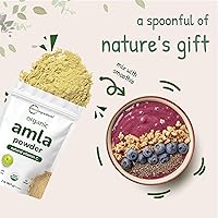 Vista 6 de Micro Ingredients Polvo de amla orgánico (Amalaki) 32 onzas, polvo de grosella espinosa de origen indio, rico en vitamina C, antioxidantes, apoya