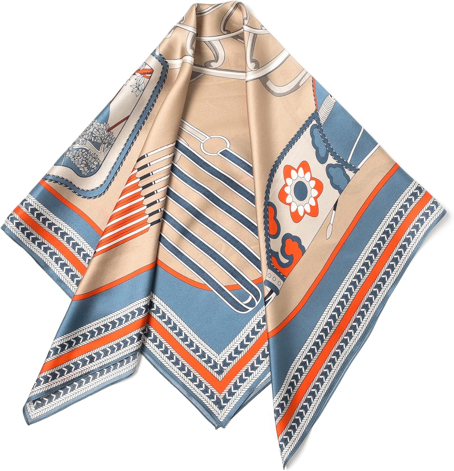 100% Pure Mulberry Silk Scarf 35" Large Square Lightweight Headscarf –Women’s Hair Wraps The shawl-With Gift Packed - Image 2