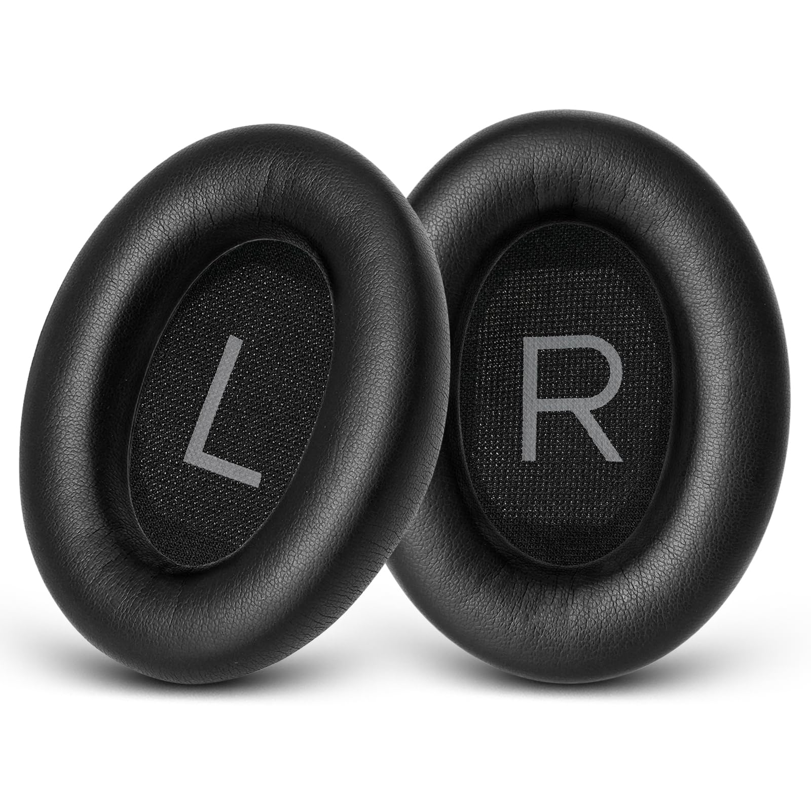 GEVO Replacement Ear Pads for Bose QC45, Ear Cushions for Bose QuietComfort 45 (QC45) & Quiet Comfort SE (QC SE) Headphones, Earpads with Softer Leather Noise Isolation Foam (Black)
