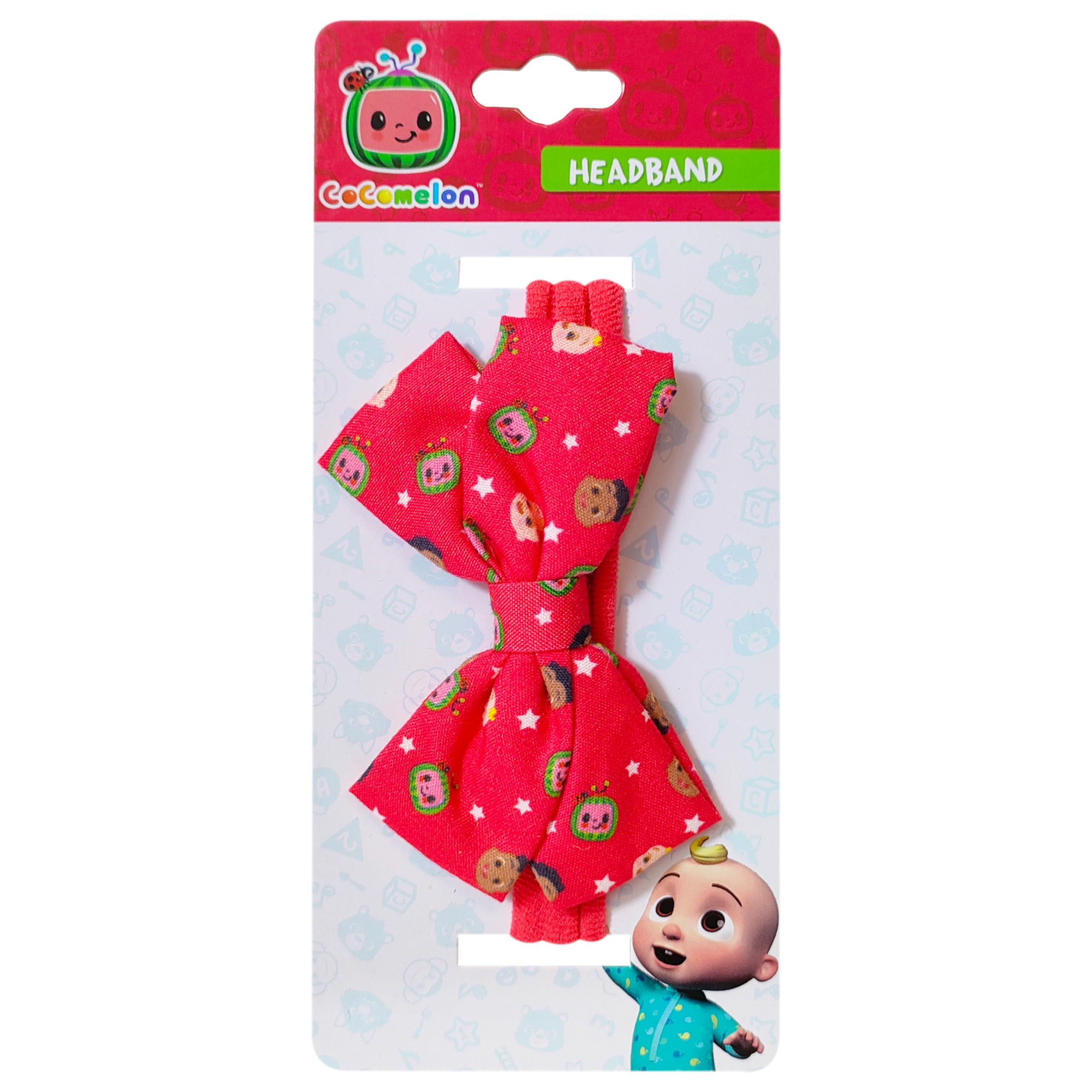 Accesorios para bebé LUV HER Adorables lazos para la cabeza CocoMelon para bebé, suaves y elásticos, esenciales para recién nacidas.