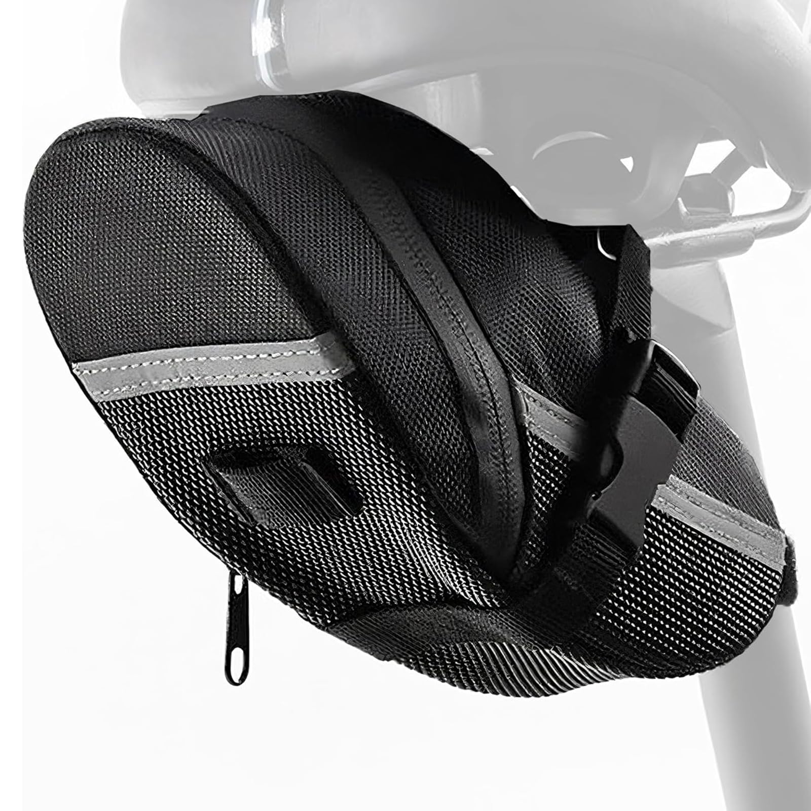 YUISI Bicycle Storage Bag for Under Saddle, Waterproof Wear Resistant Design with Reflective Strip, for Bike Accessories