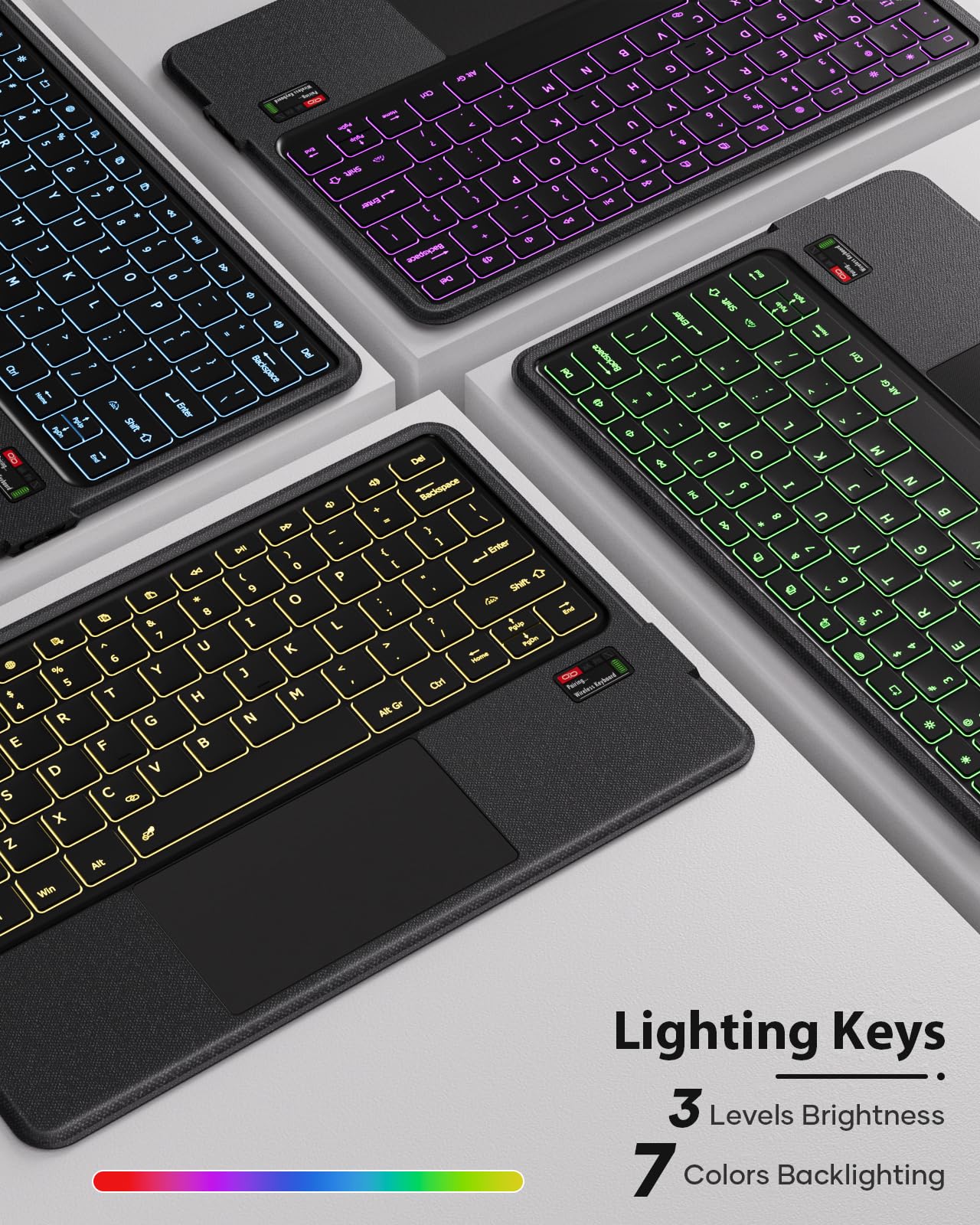 Amazon.com: Doohoeek New Keyboard Folio w/Status Screen for Lenovo