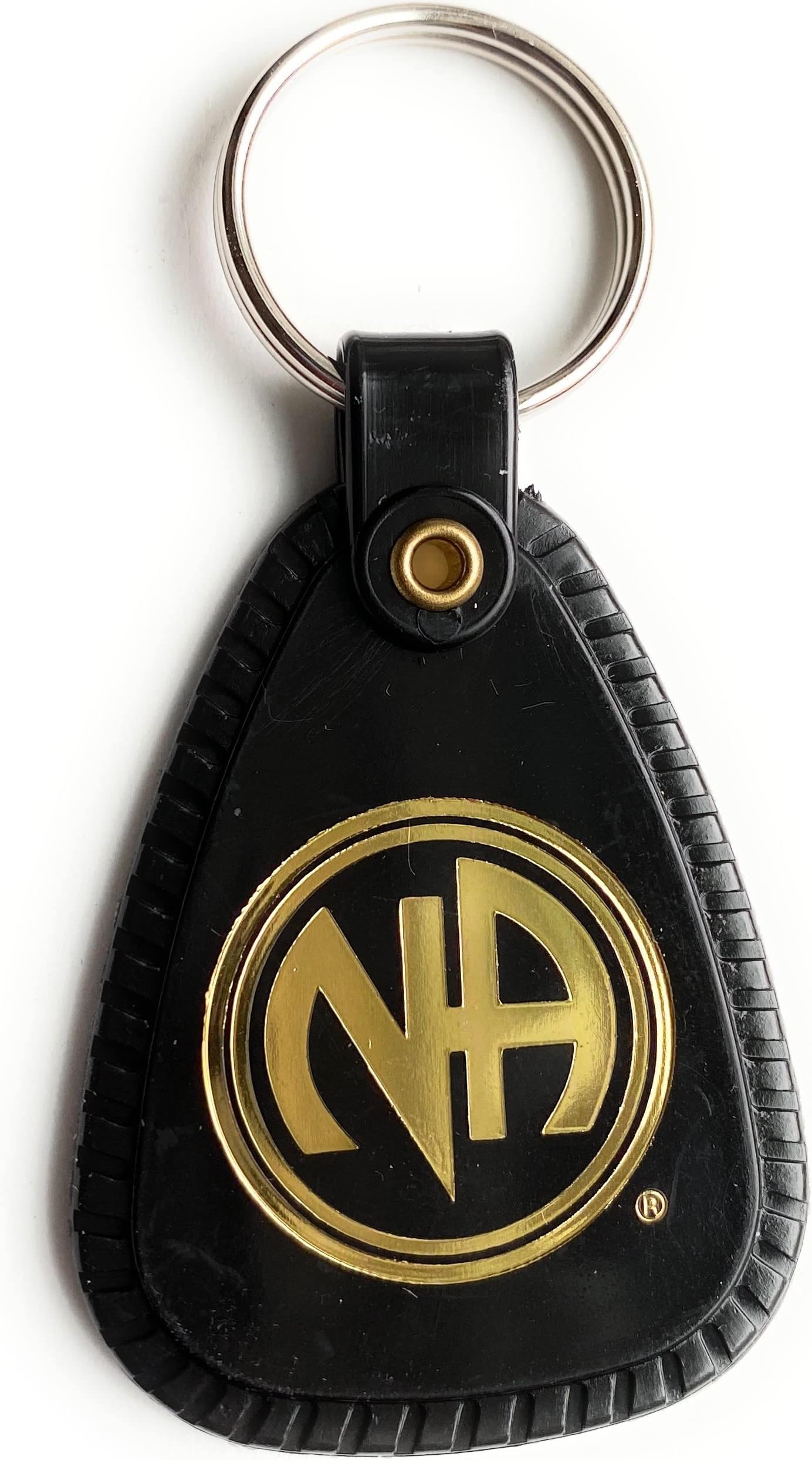 RecoveryChip Black Multi Year NA Keytag, Official Narcotics Anonymous Keychain with NA Logo, Clean And Serene for Multiple Years of Sobriety