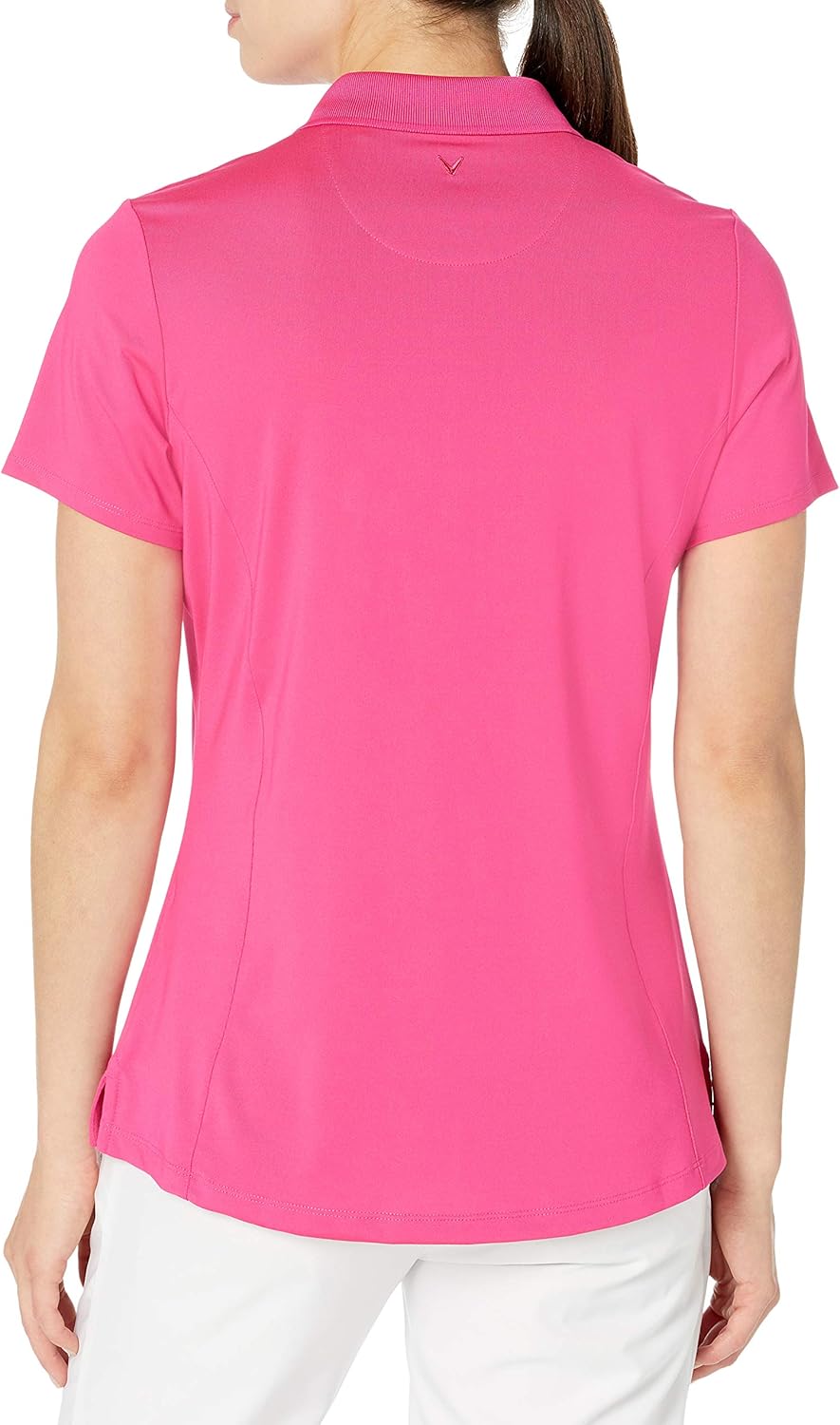Callaway Women's Opti-Dri Chevron Short Sleeve Golf Polo Shirt, Stretch Fabric, Moisture-Wicking, Sun Protection - Image 2