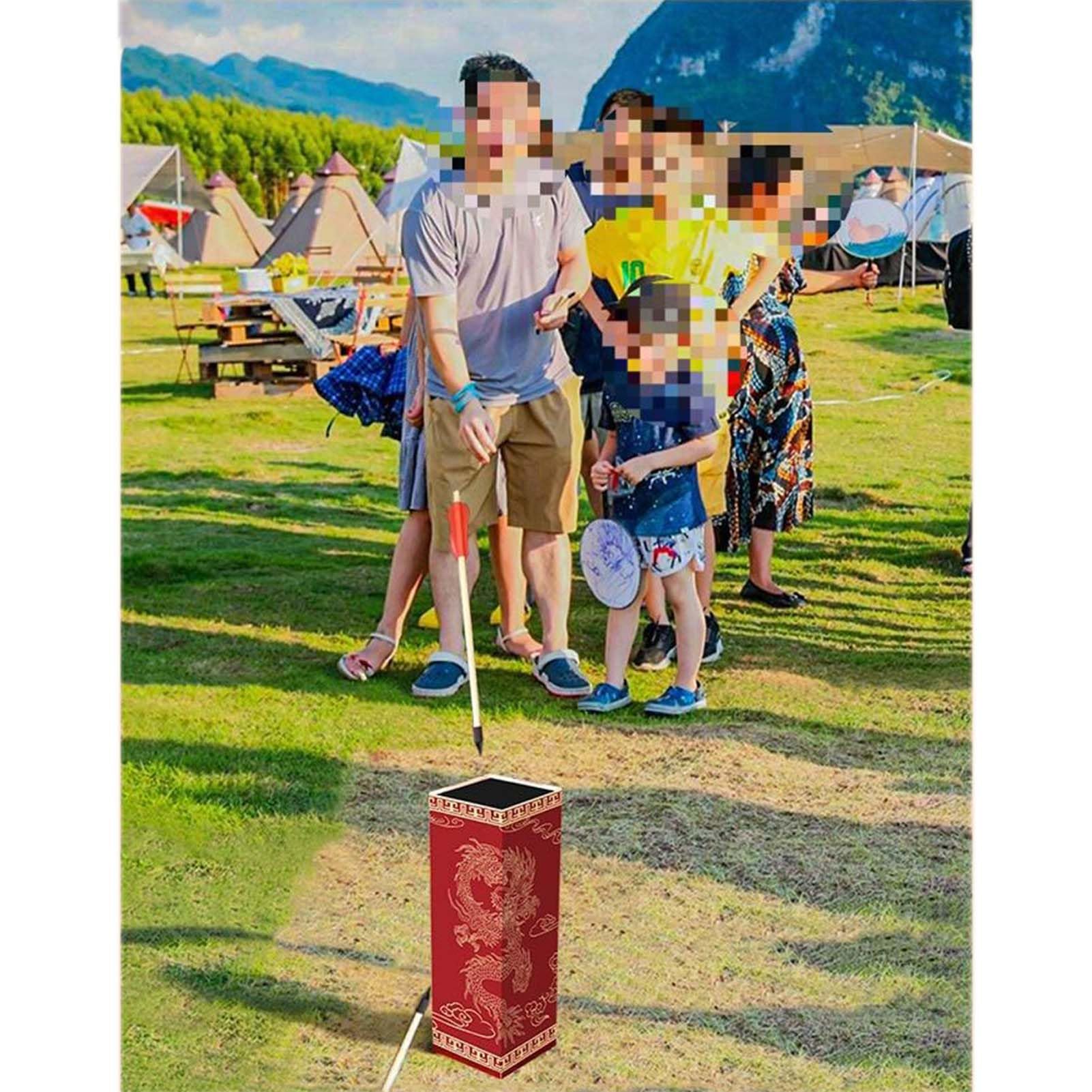 Touhu, gioco con frecce in legno, con frecce in gomma, per adulti, riunione annuale e team building in cortile