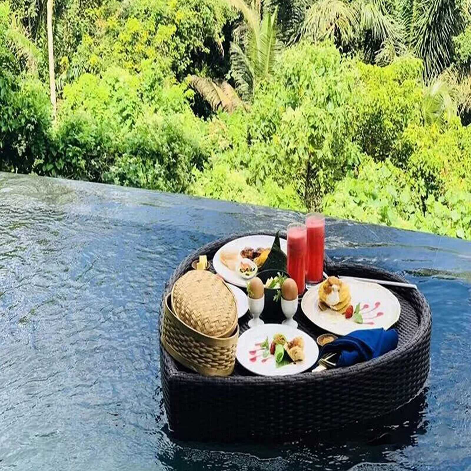 Cryseu Coffee Swimming Pool Floating Bar, Floating Tray(Coffee)