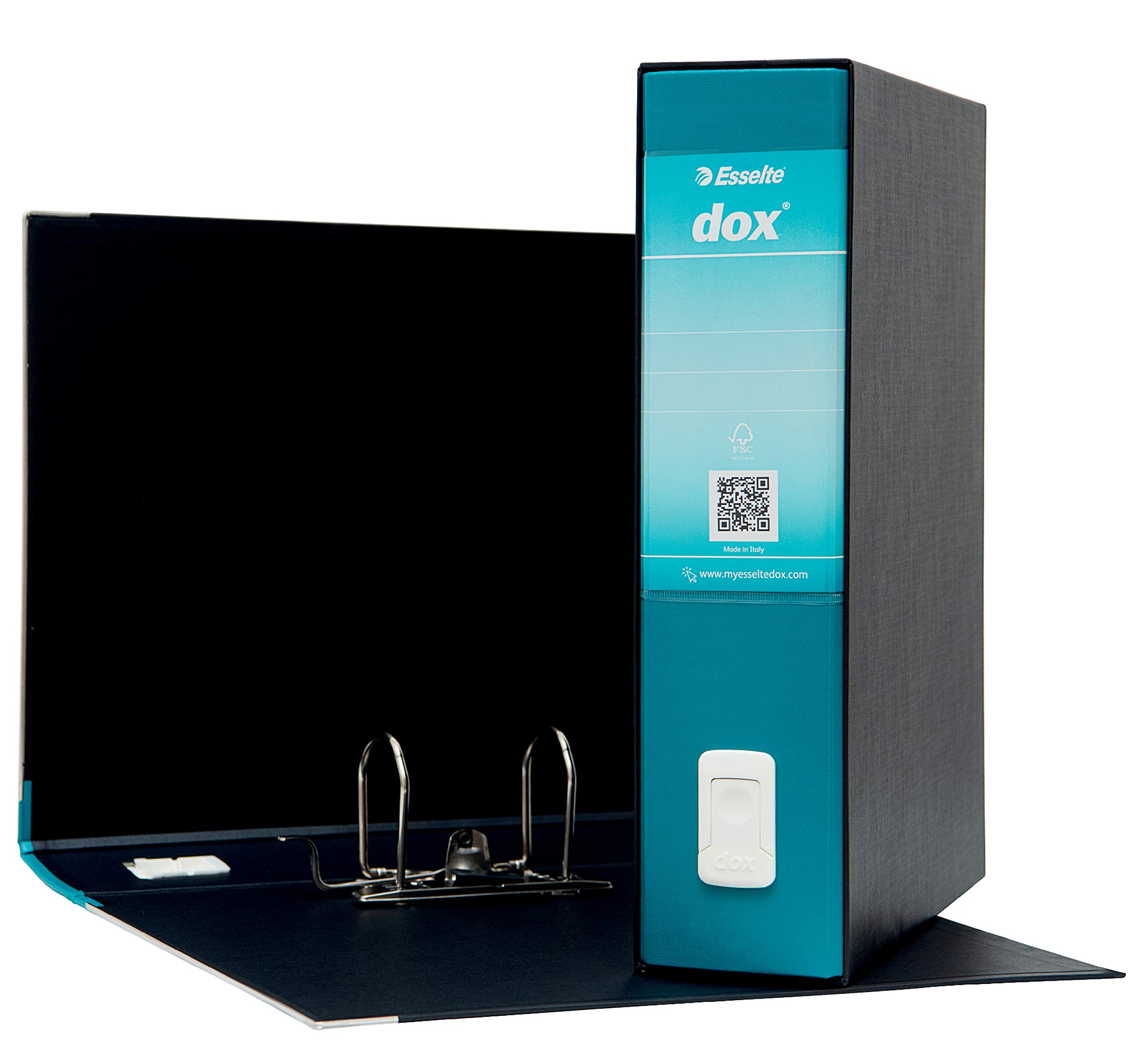 Raccoglitori A Leva Esselte Dox 5 - Formato Protocollo, Blu, Confezione Da 8 Pezzi - Foto 3