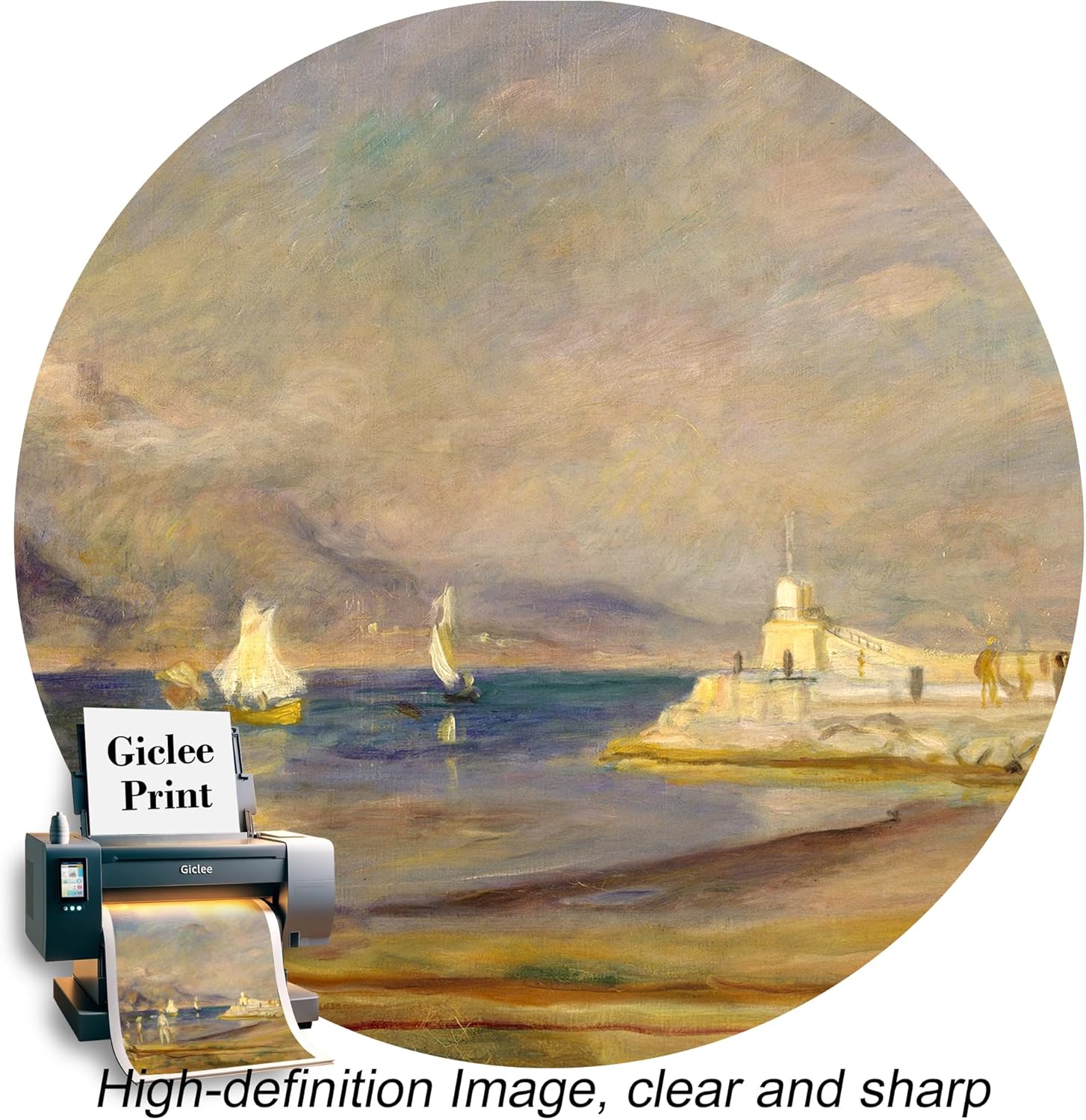 Tableau St. Tropez – Reproduction Impression Sur Toile, D'après Pierre-Auguste Renoir