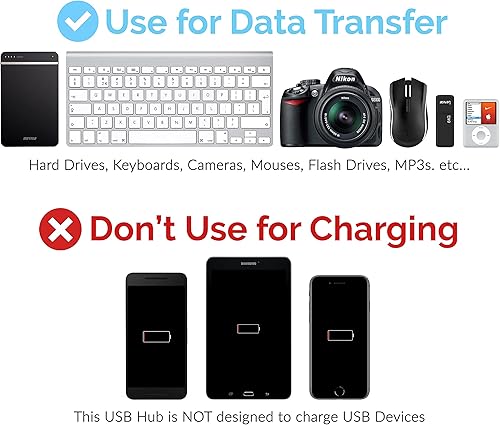 Miniatura 17 de Sabrent HUB - 4 Puertos USB 2.0, LED (HB-UMLS), Negro