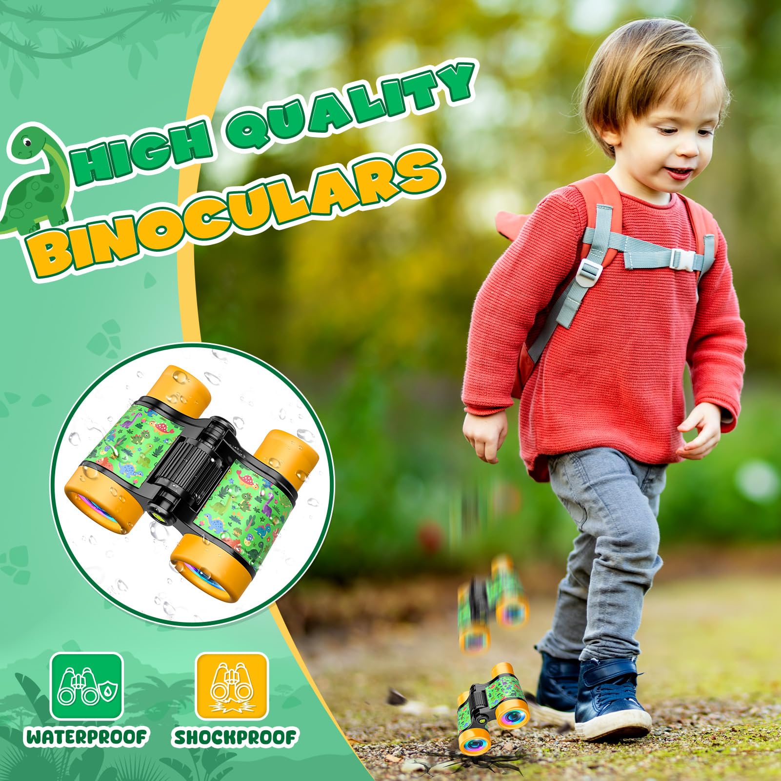 Giocattoli Bambino 4 5 6 7 Anni,Binocolo Bambini Regalo Bambino 4-12 Anni Cannocchiale Bambini Giochi Bambino 4-8 Anni Regalo Bambino 4 5 6 7 8 Anni Maschio Giochi Bambino 5-8 Anni Telescopio Bambini