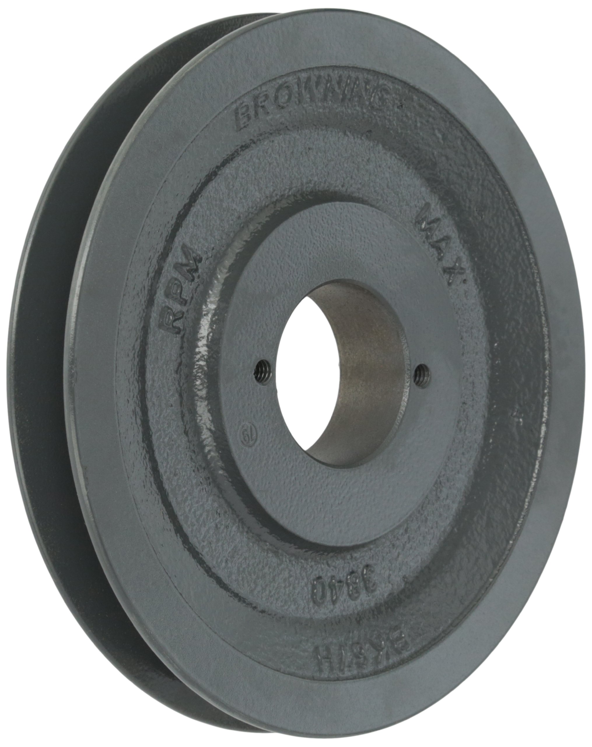 Browning BK67H Bushed Classical Gripbelt Sheave, 4L or A, 5L or B Belt, 1 Groove, Uses H Bushing