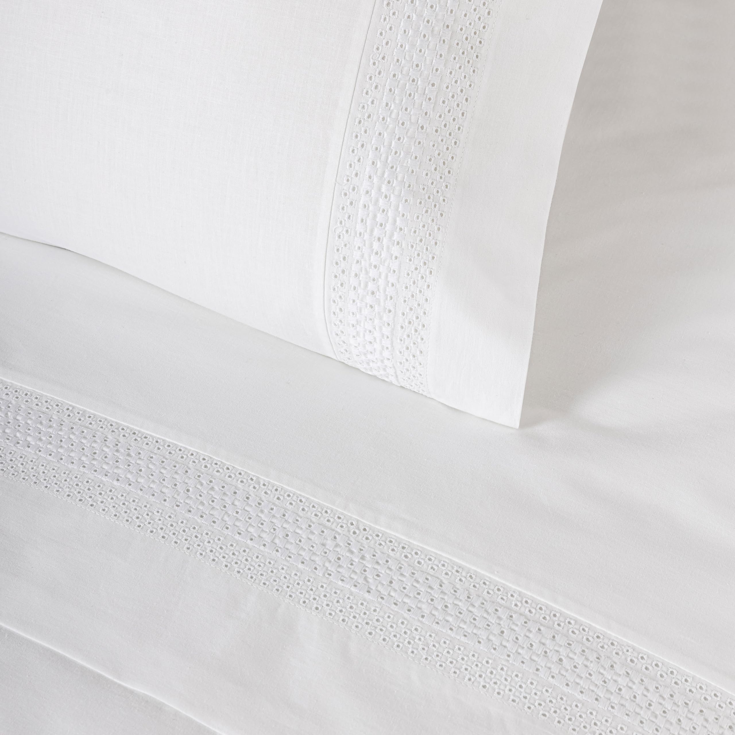 DONATELLA Juego DE SÁBANAS 334092-A - 150 cm., Blanco