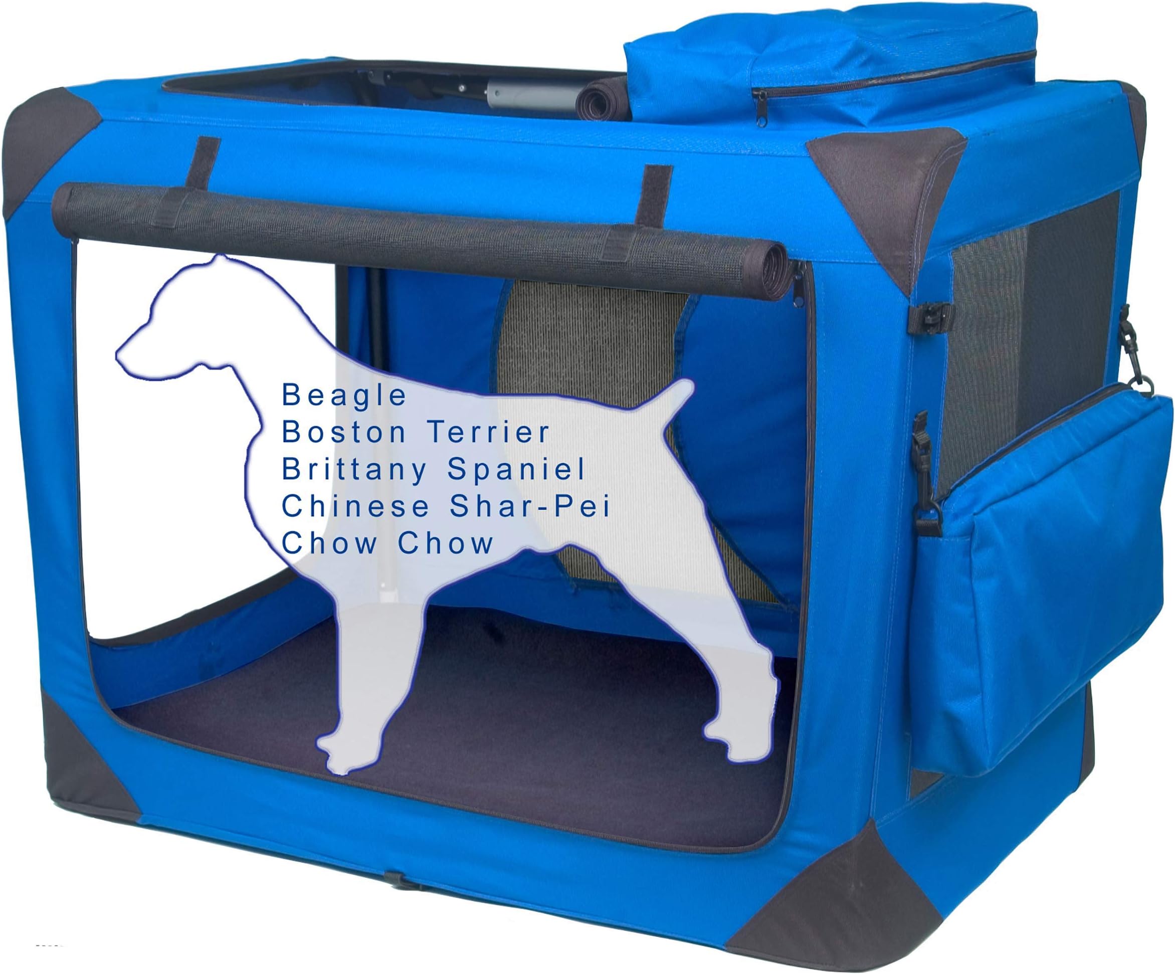 Amazon.com : Pet Gear 3 Door Portable Soft Crate, Folds Compact for ...