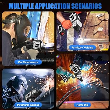 Portable Welding Machine - 110V Portable Welder Handheld IGBT Inverter with 5 Adjustable Currents, 20PCS Rods, ARC Welder Gun Fits 3/32-1/8 Welding Rods for Home Projects, DIY, Repair