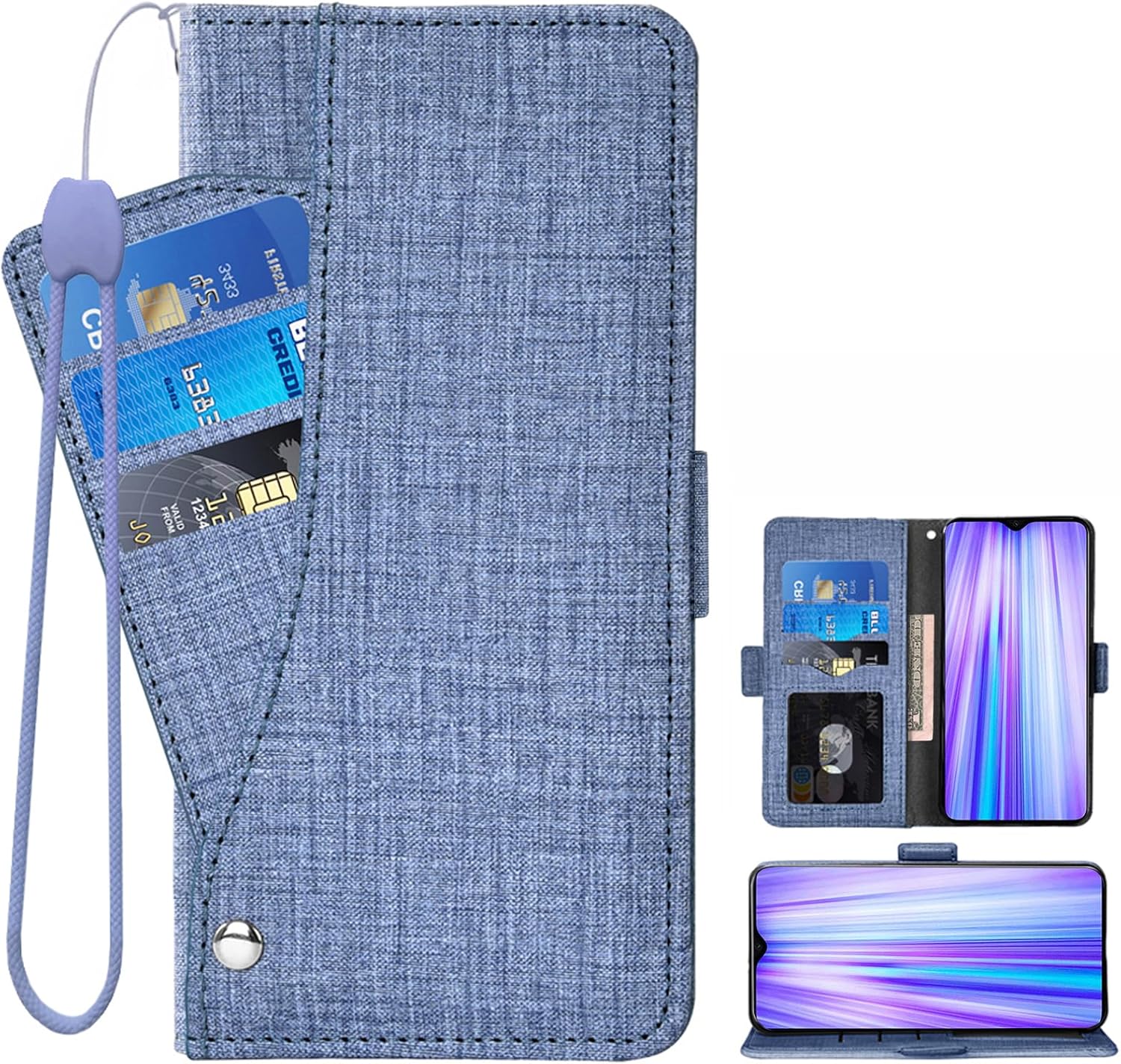 Asuwish Phone Case for Xiaomi Redmi Note 8 Pro Wallet Cover with Tempered Glass Screen Protector and Wrist Strap Flip Credit Card Holder Slot Stand Cell Redme Note8 8pro Lanyard Women Men Blue Asuwish Phone Case for Xiaomi Redmi Note 8 Pro Wallet Cover with Tempered Glass Screen Protector and Wrist Strap Flip Credit Card Holder Slot Stand Cell Redme Note8 8pro Lanyard Women Men Blue