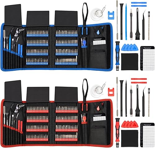 Destornillador de precisión electrónica de 142 piezas con kit de herramientas de reparación magnética de 120 puntas para iPhone, MacBook,