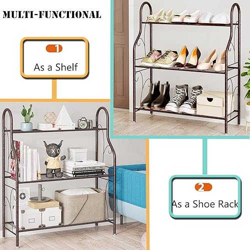 Miniatura 4 de SORCEDAS Soporte para plantas de interior y exterior, 3 niveles de metal esquinero para plantas, múltiples soportes para sala de estar, balcón,