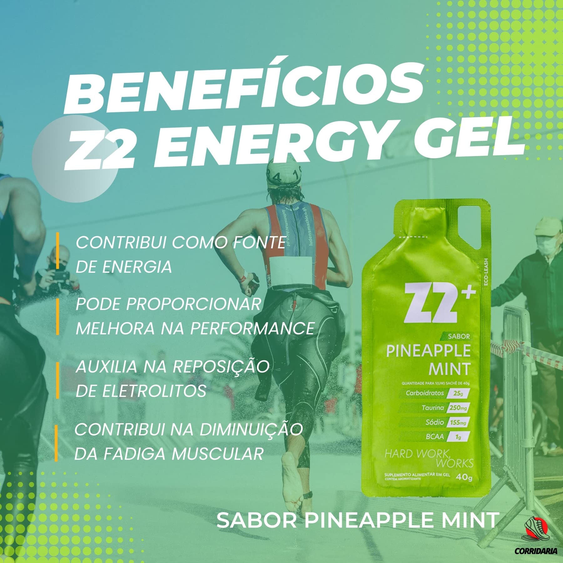 ENERGY LINE エナジージェル 50g✖️2 Energy Gel Carboidrato Z2+, Pineapple Mint (1) | Amazon.com.br