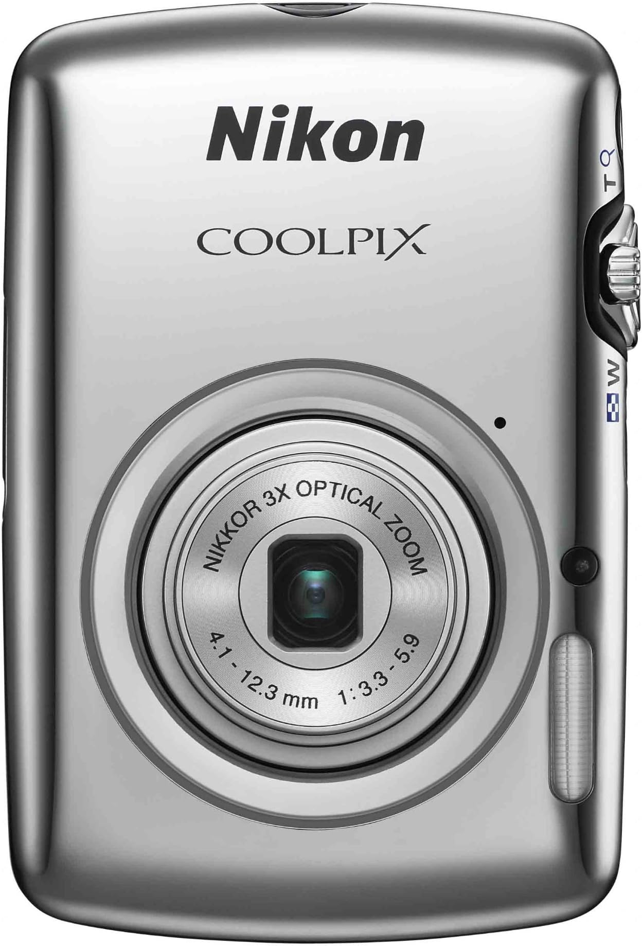 Nikon COOLPIX S01 10.1 MP Digital Camera with 3x Zoom NIKKOR Glass Lens (Silver)