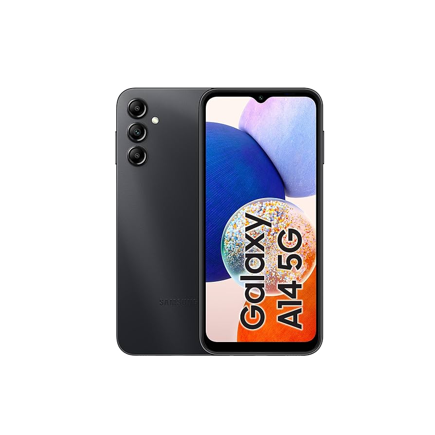 Samsung Galaxy A14 5G, 128GB Storage, 4GB RAM, Black, UAE