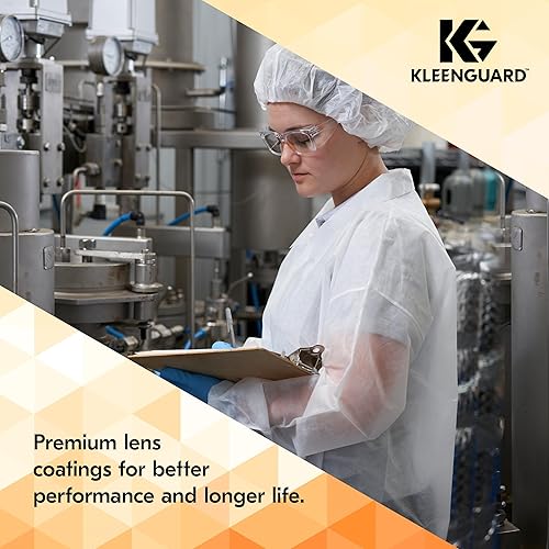 Miniatura 6 de KleenGuard V30 Maverick - Gafas de seguridad (49301), con revestimiento antivaho KleenVision, lentes transparentes, montura transparente, unisex